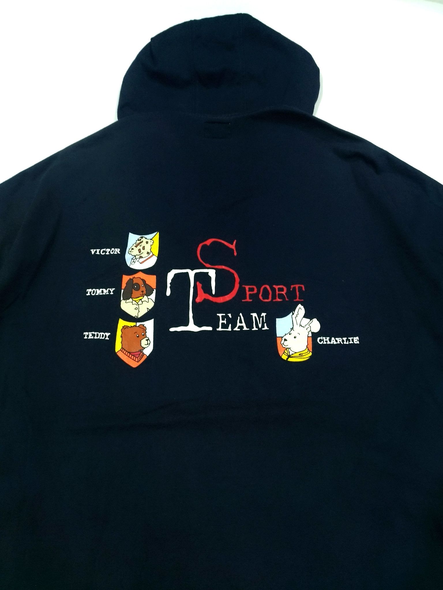 Designer × Jean Charles De Castelbajac RARE! VTG JC DE CASTELBAJAC "SPORT TEAM" HOODIE TSHIRT Size US XL / EU 56 / 4 - 3 Thumbnail