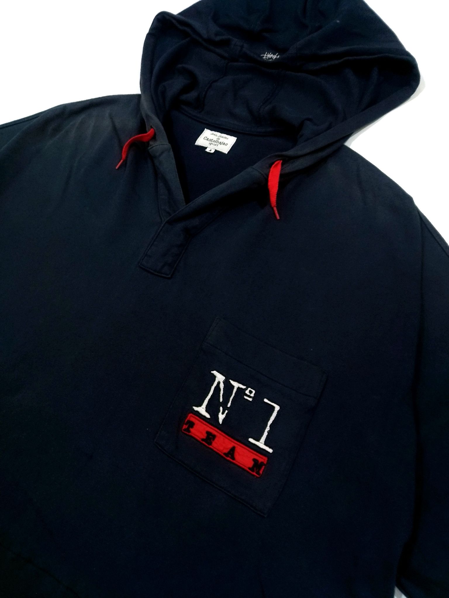 Designer × Jean Charles De Castelbajac RARE! VTG JC DE CASTELBAJAC "SPORT TEAM" HOODIE TSHIRT Size US XL / EU 56 / 4 - 4 Thumbnail