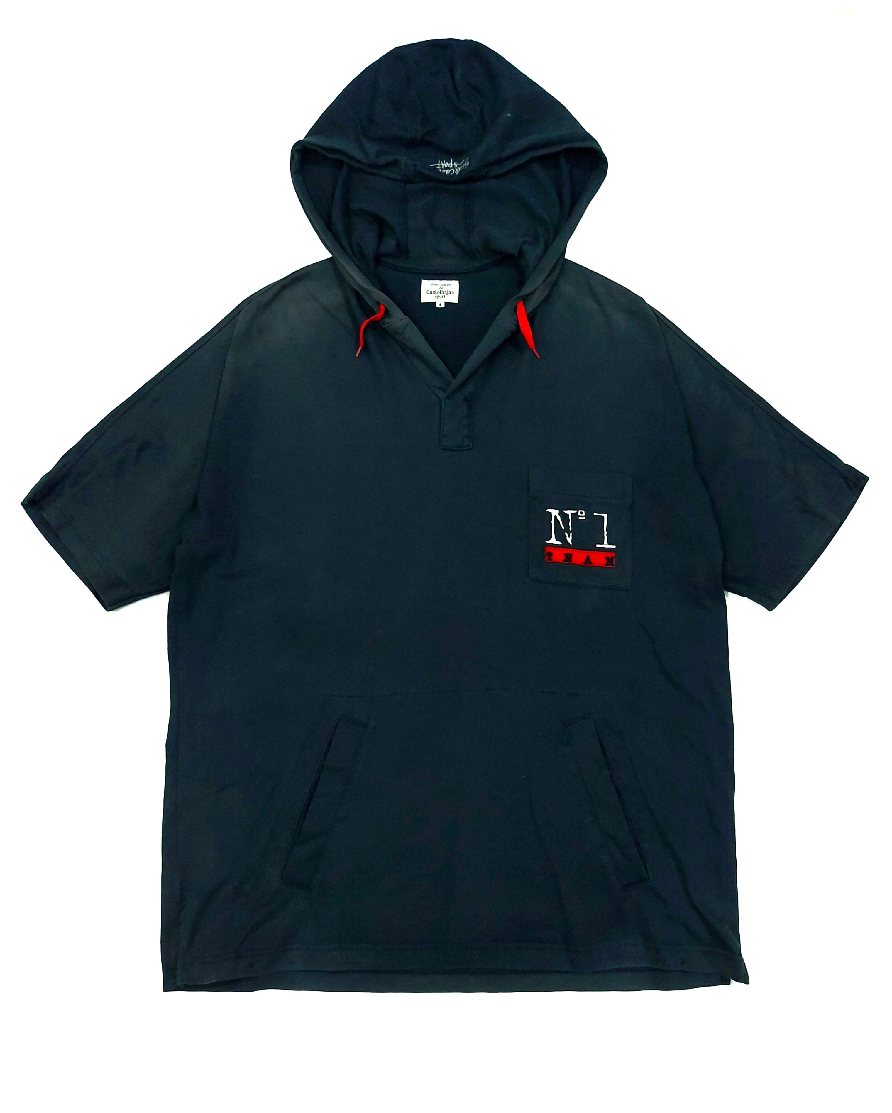 Designer × Jean Charles De Castelbajac RARE! VTG JC DE CASTELBAJAC "SPORT TEAM" HOODIE TSHIRT Size US XL / EU 56 / 4 - 2 Thumbnail