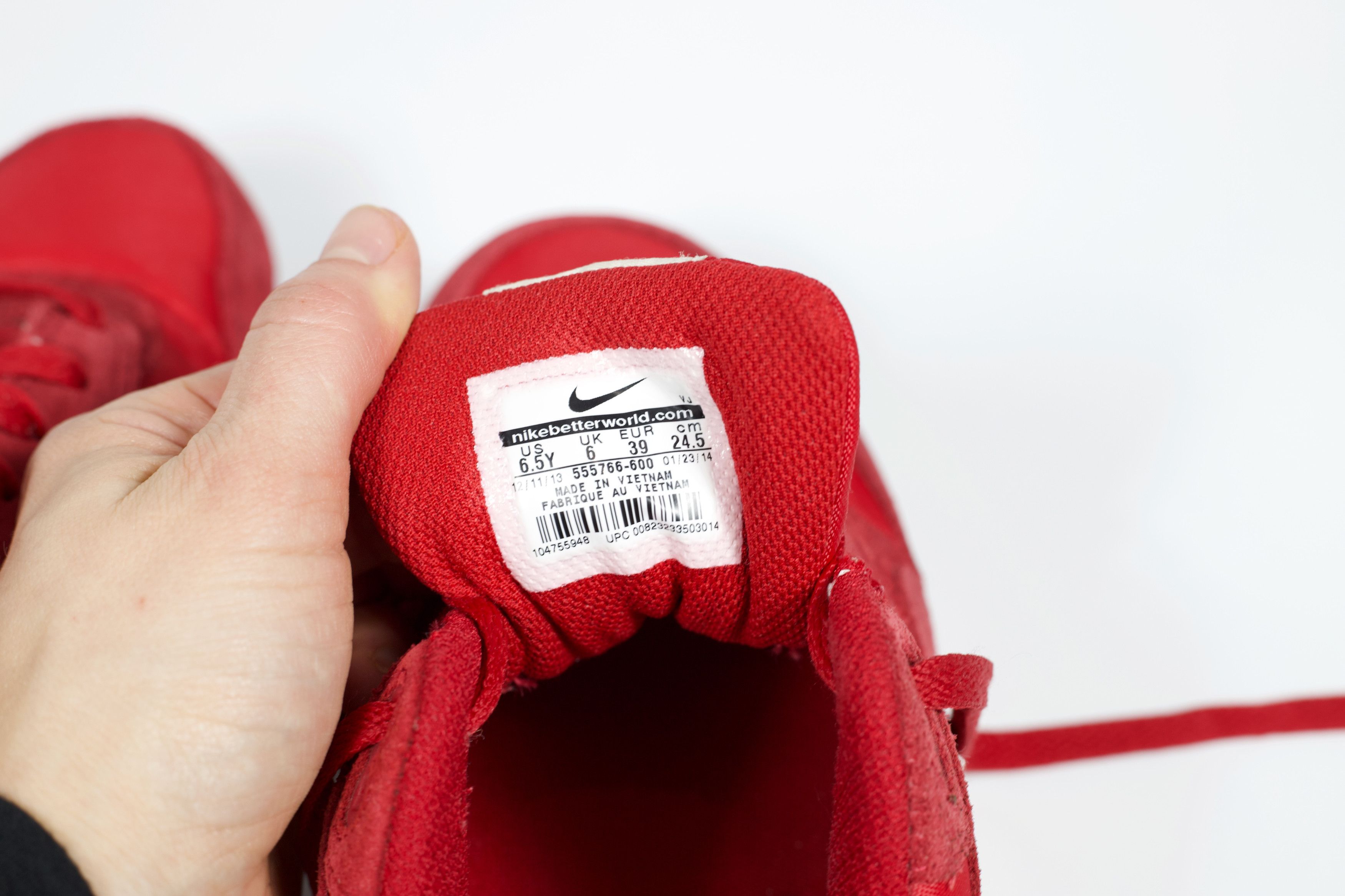 Nike 2014 Nike Air Max 1 Gum Red Size US 6.5 / EU 39-40 - 9 Thumbnail