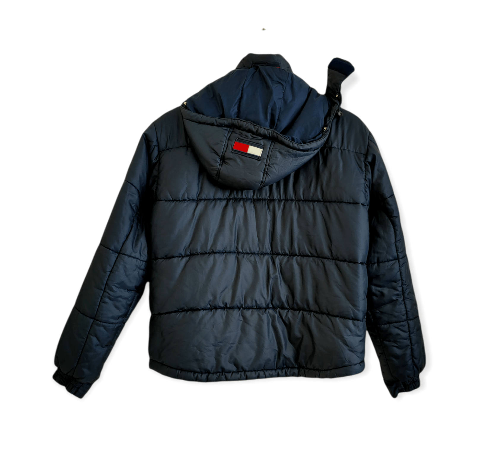 Tommy Hilfiger × Vintage Vintage Tommy Girl Puffer Jacket Hoodie Size US M / EU 48-50 / 2 - 4 Thumbnail