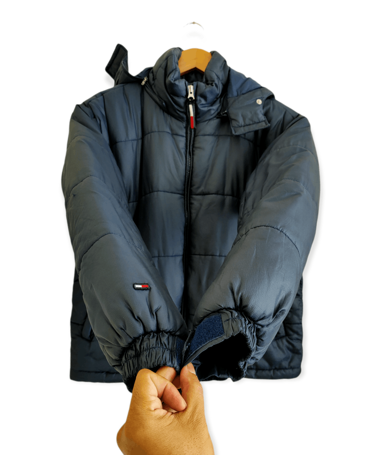 Tommy Hilfiger × Vintage Vintage Tommy Girl Puffer Jacket Hoodie Size US M / EU 48-50 / 2 - 3 Thumbnail