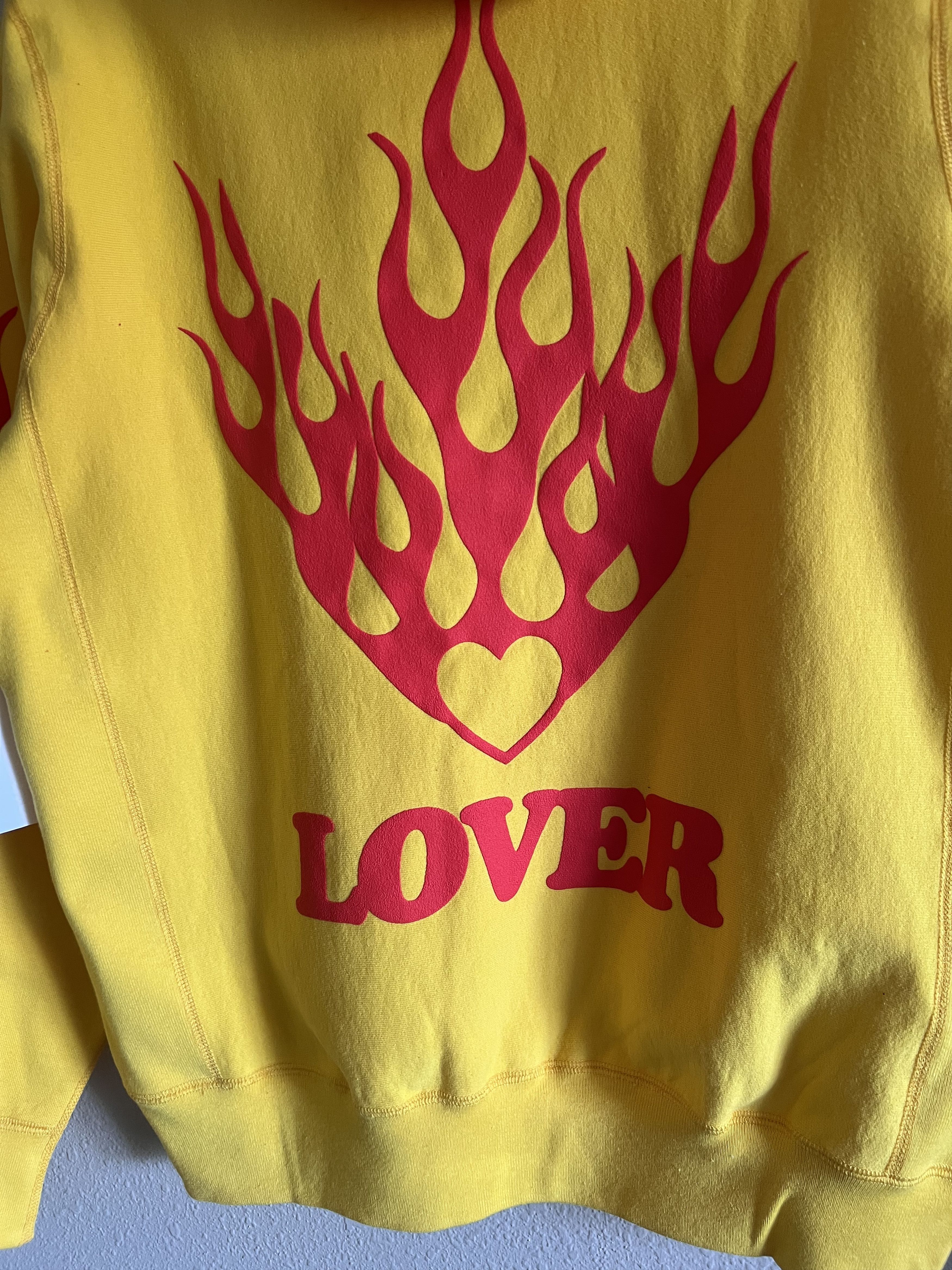 BIANCA CHANDON Bianca Chandon Lover Flame Hearts Hoodie Yellow Size US M / EU 48-50 / 2 - 4 Thumbnail