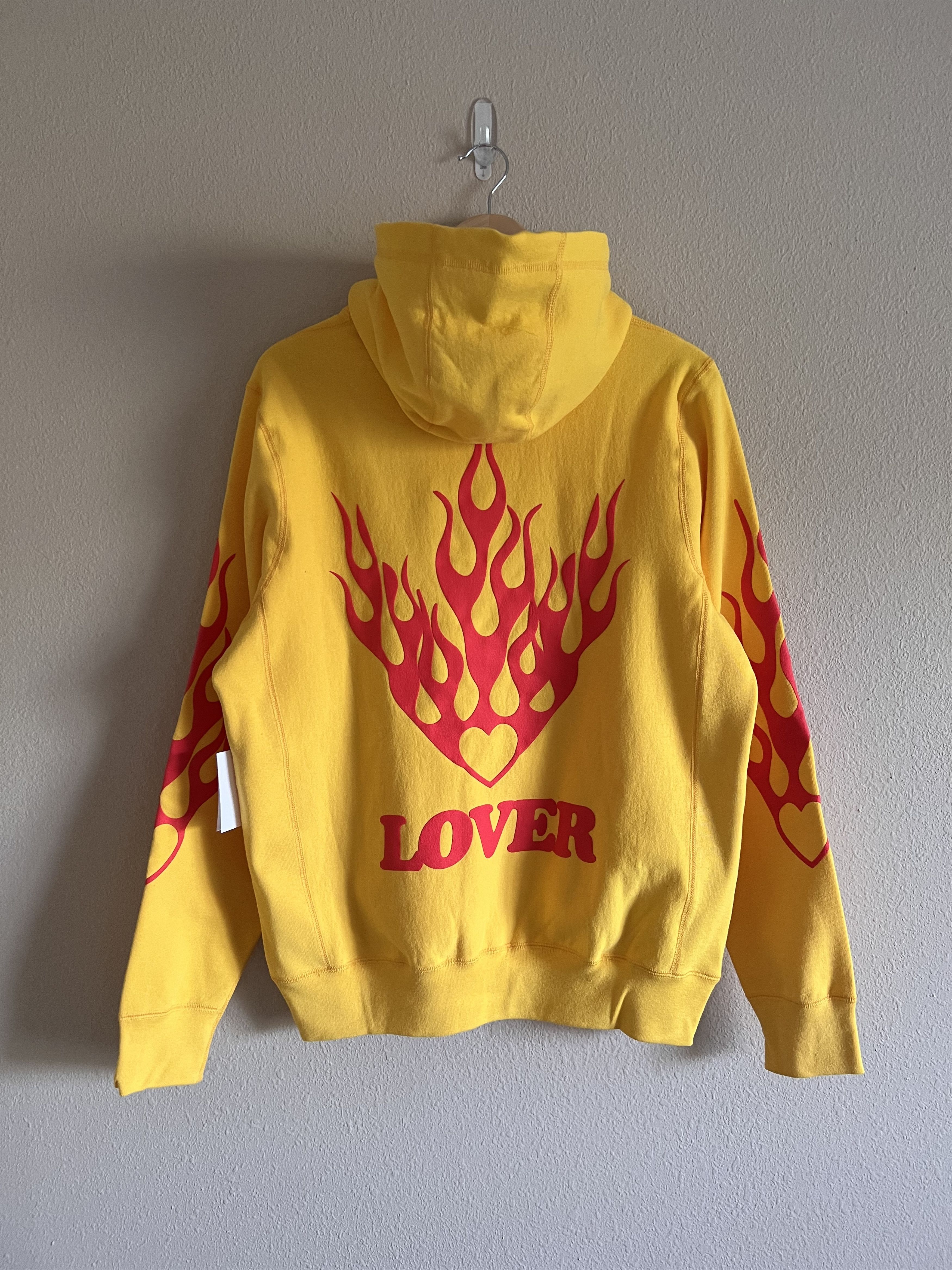 BIANCA CHANDON Bianca Chandon Lover Flame Hearts Hoodie Yellow Size US M / EU 48-50 / 2 - 3 Thumbnail
