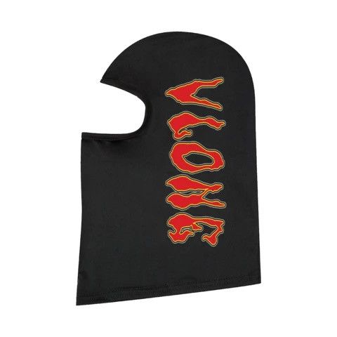 image of Last One Vlone Flamethrower Mask in Black/Red, Men's