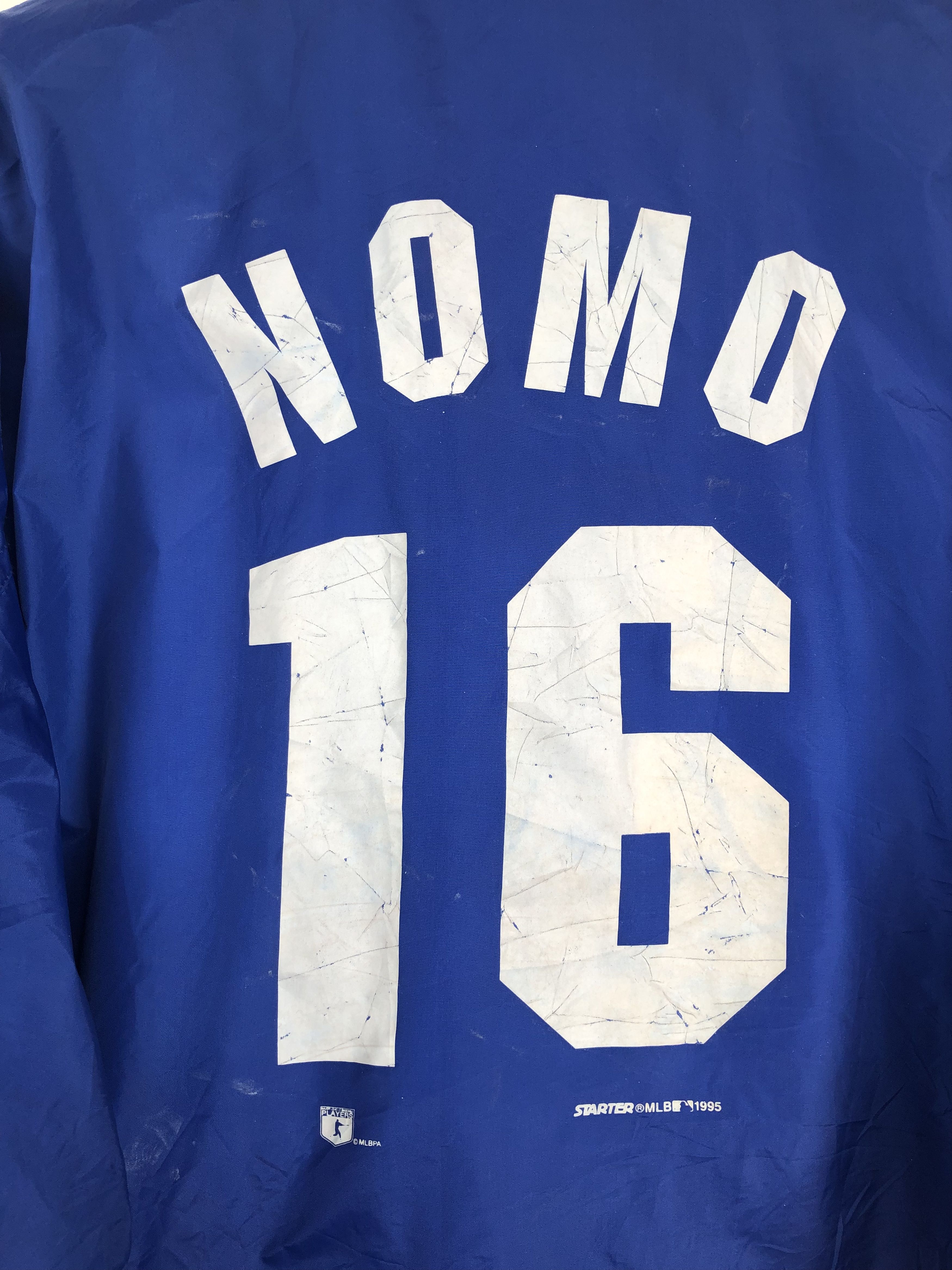 MLB VINTAGE 1995 NOMO LA DODGERS OVERSIZE COACH JACKET Size US L / EU 52-54 / 3 - 9 Thumbnail
