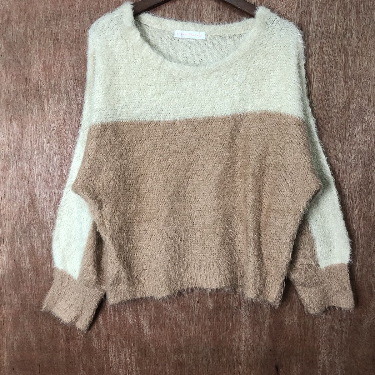 Japanese Brand Anne Backet Brown Shag Shaggy Fur Mohair Knitwear #6468 Size M / US 6-8 / IT 42-44 - 3 Thumbnail