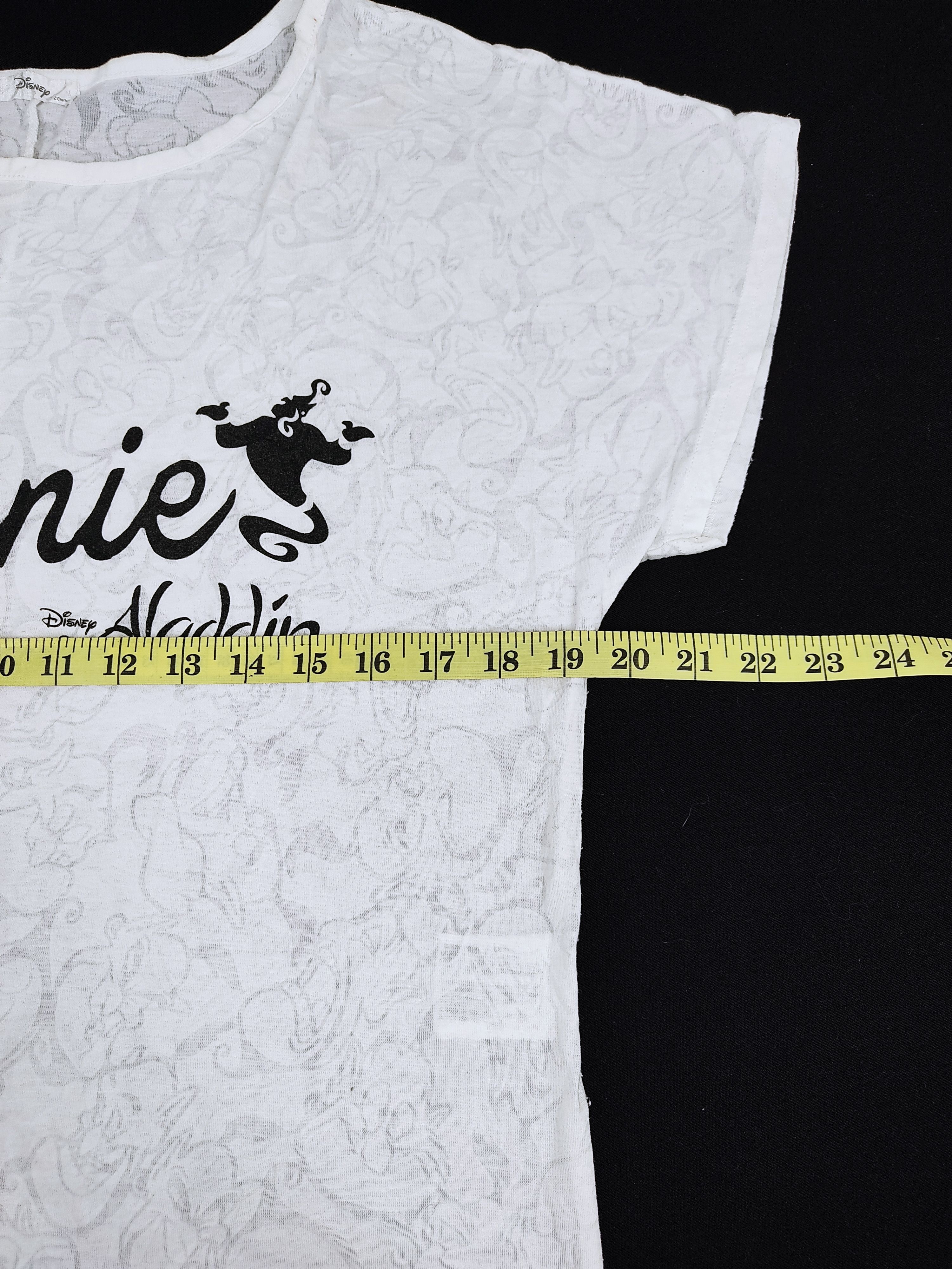 Anime Aladdin Genie All Over Printed Tee Cap Sleeve Paper Thin Size S / US 4 / IT 40 - 6 Thumbnail
