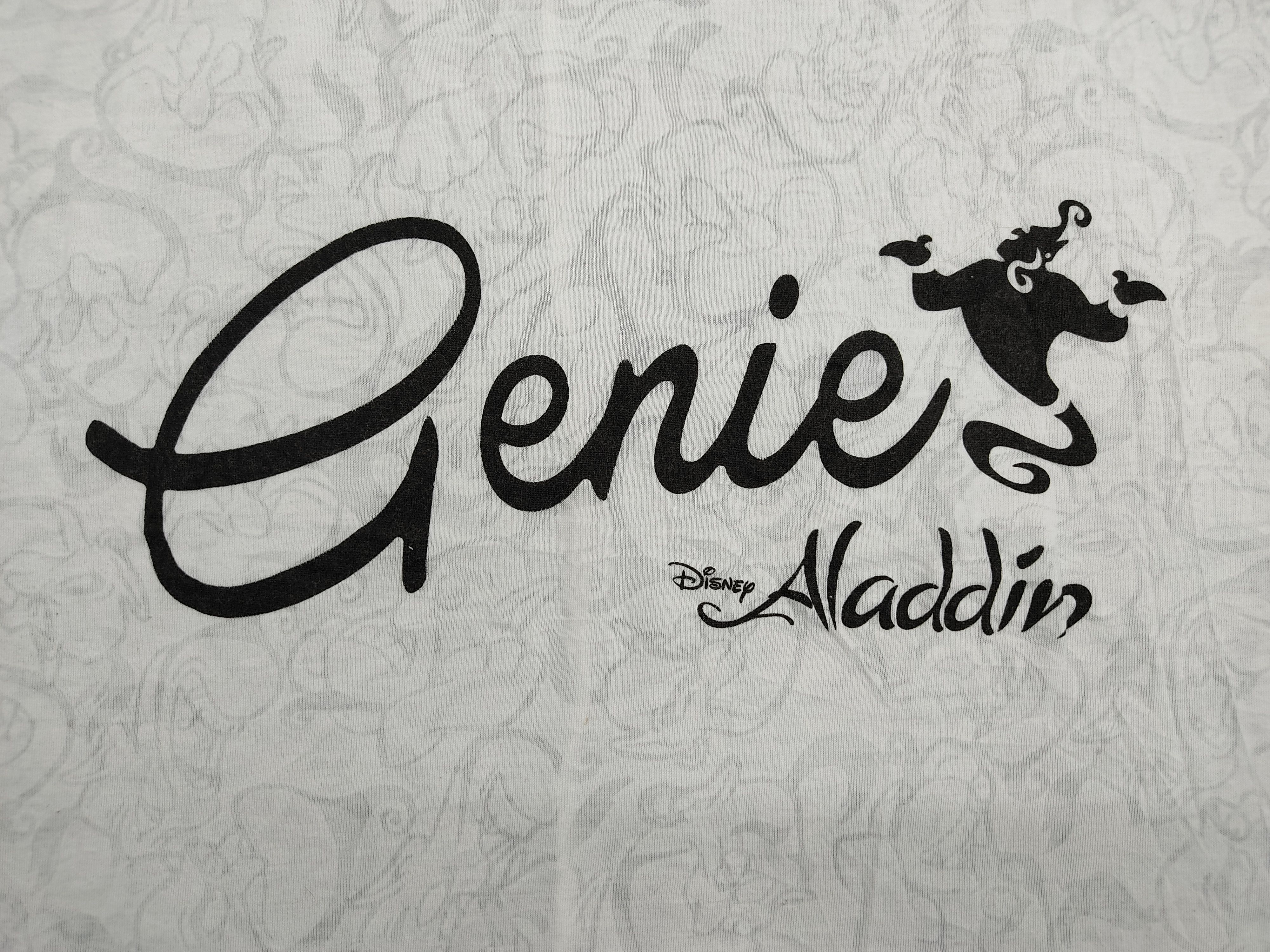 Anime Aladdin Genie All Over Printed Tee Cap Sleeve Paper Thin Size S / US 4 / IT 40 - 2 Thumbnail