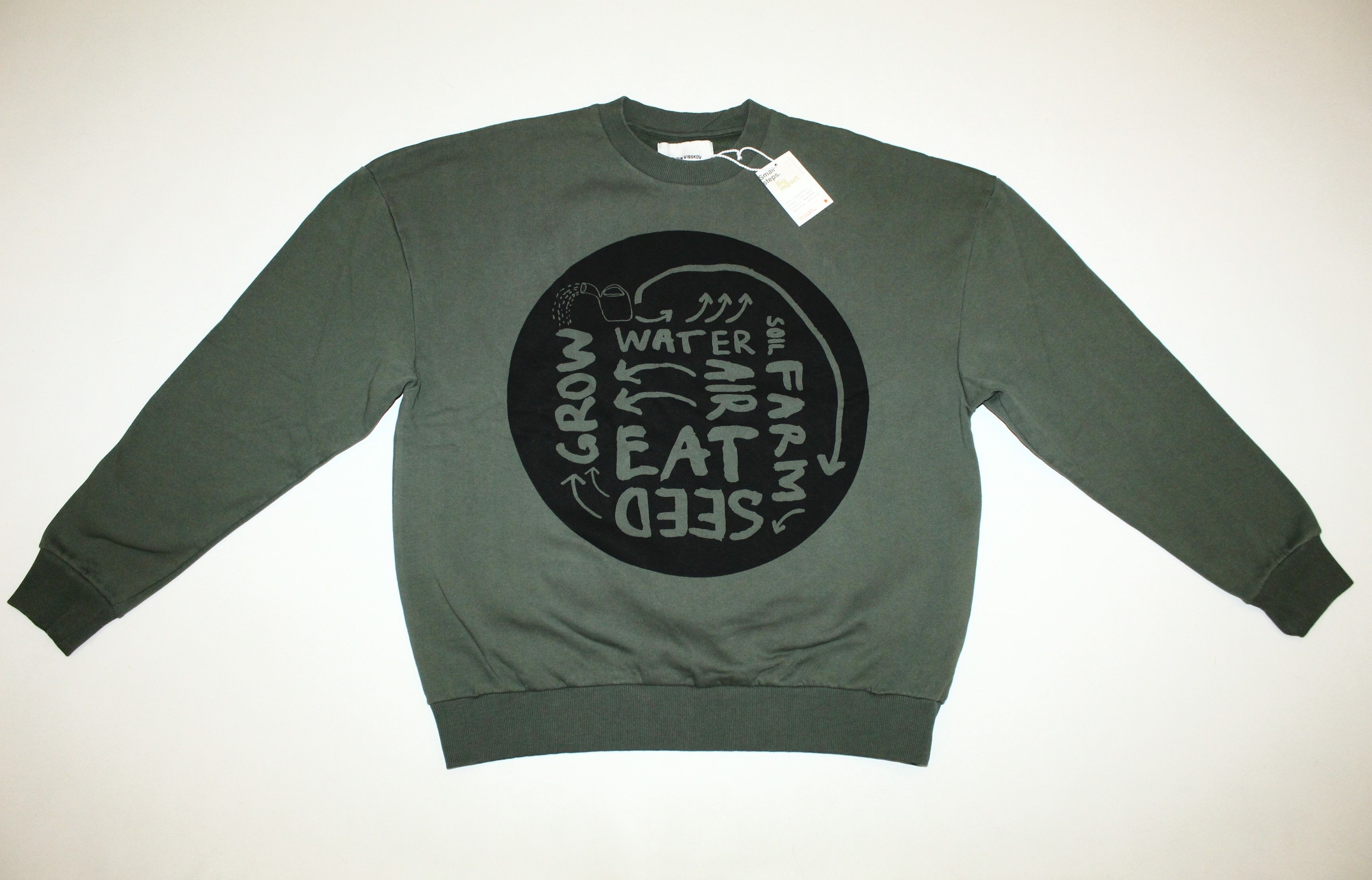 Henrik Vibskov NWT Henrik Vibskov Print Organic Cotton Baggy Sweatshirt Size US M / EU 48-50 / 2 - 2 Thumbnail