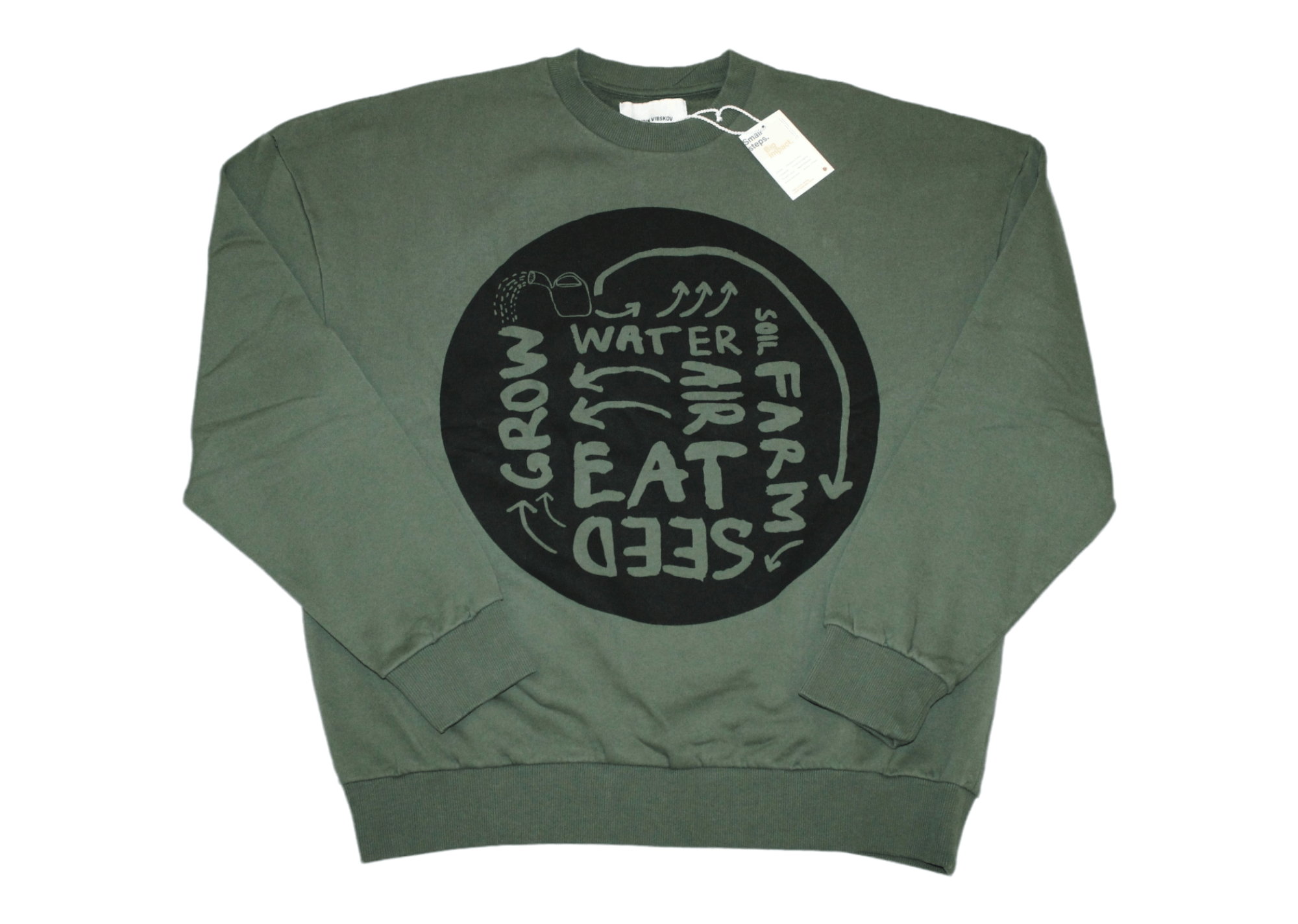Henrik Vibskov NWT Henrik Vibskov Print Organic Cotton Baggy Sweatshirt Size US M / EU 48-50 / 2 - 1 Thumbnail