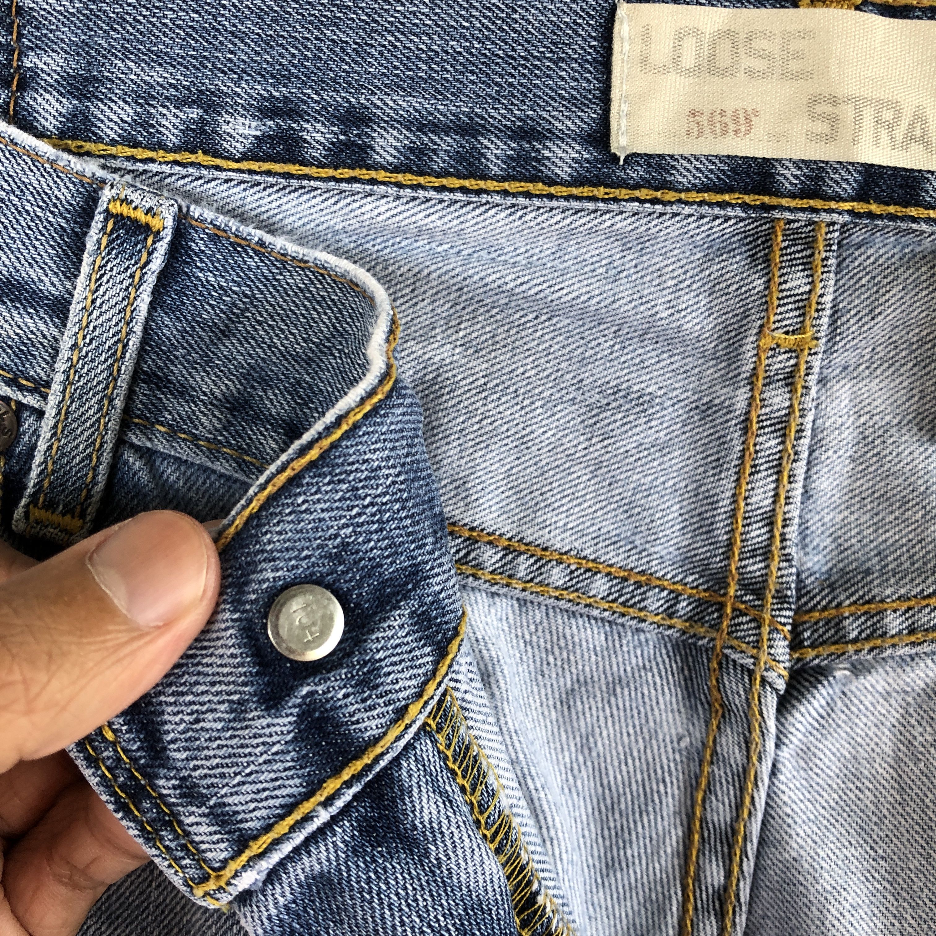 Levi's Vintage Levis Reworked Paisley Sashiko Jeans Levi's Denim Size US 36 / EU 52 - 9 Thumbnail