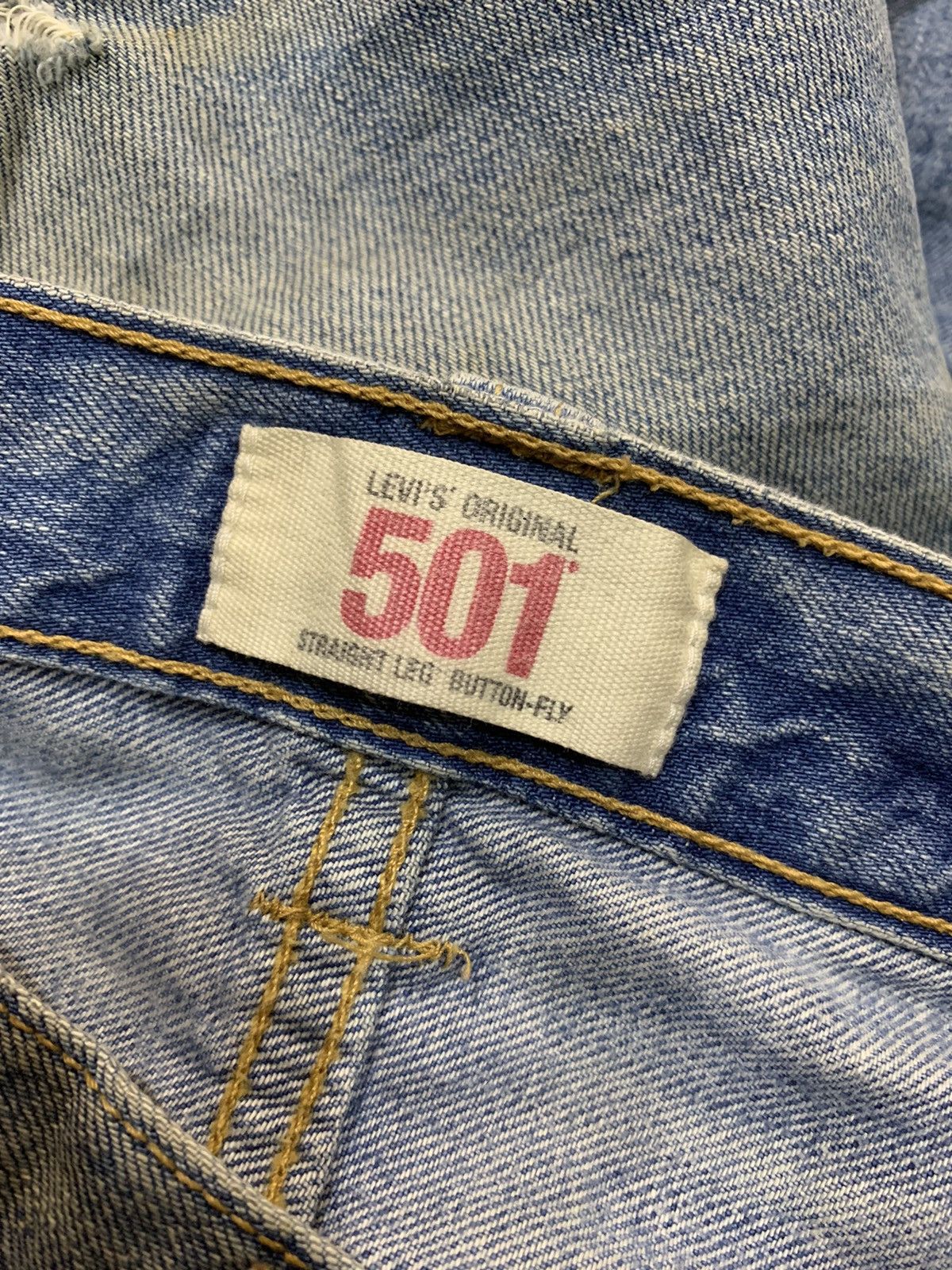 Levi's DISTRESSED DESTROYED LEVI'S 501 PATCHES HOLES JEANS Size US 36 / EU 52 - 16 Thumbnail
