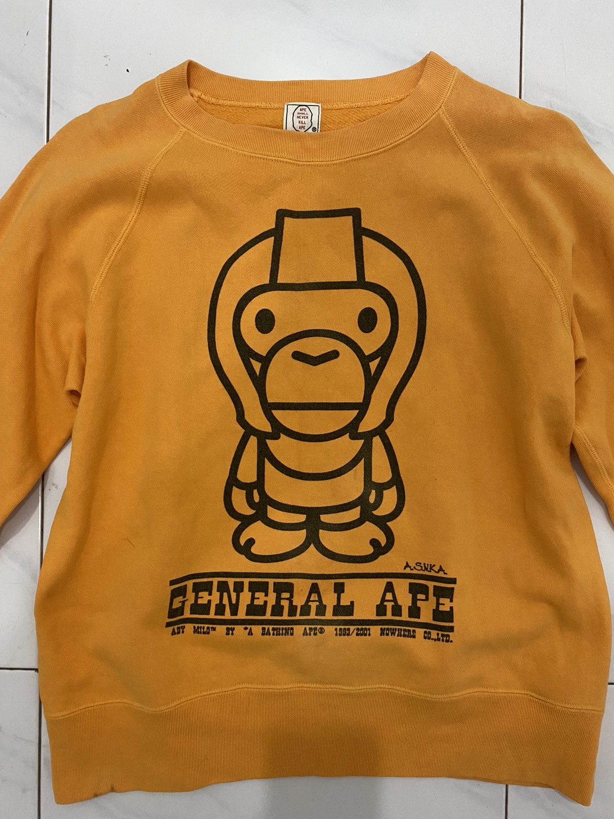 Bape OG BAPE General Crewneck Size US S / EU 44-46 / 1 - 6 Thumbnail