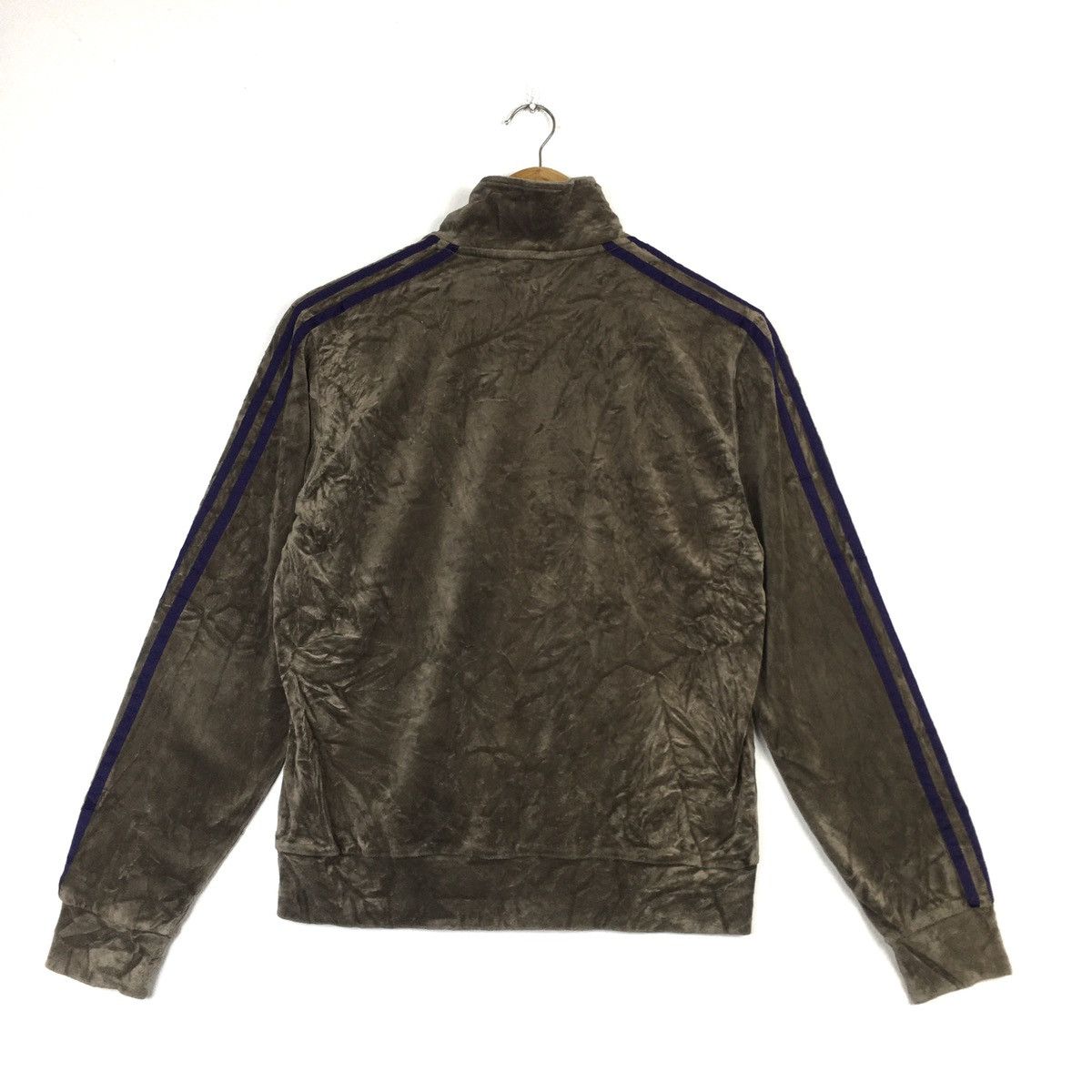 Adidas Vintage 2YK Adidas Spell Out Mocha Brown Velvet Jacket Size US S / EU 44-46 / 1 - 5 Thumbnail