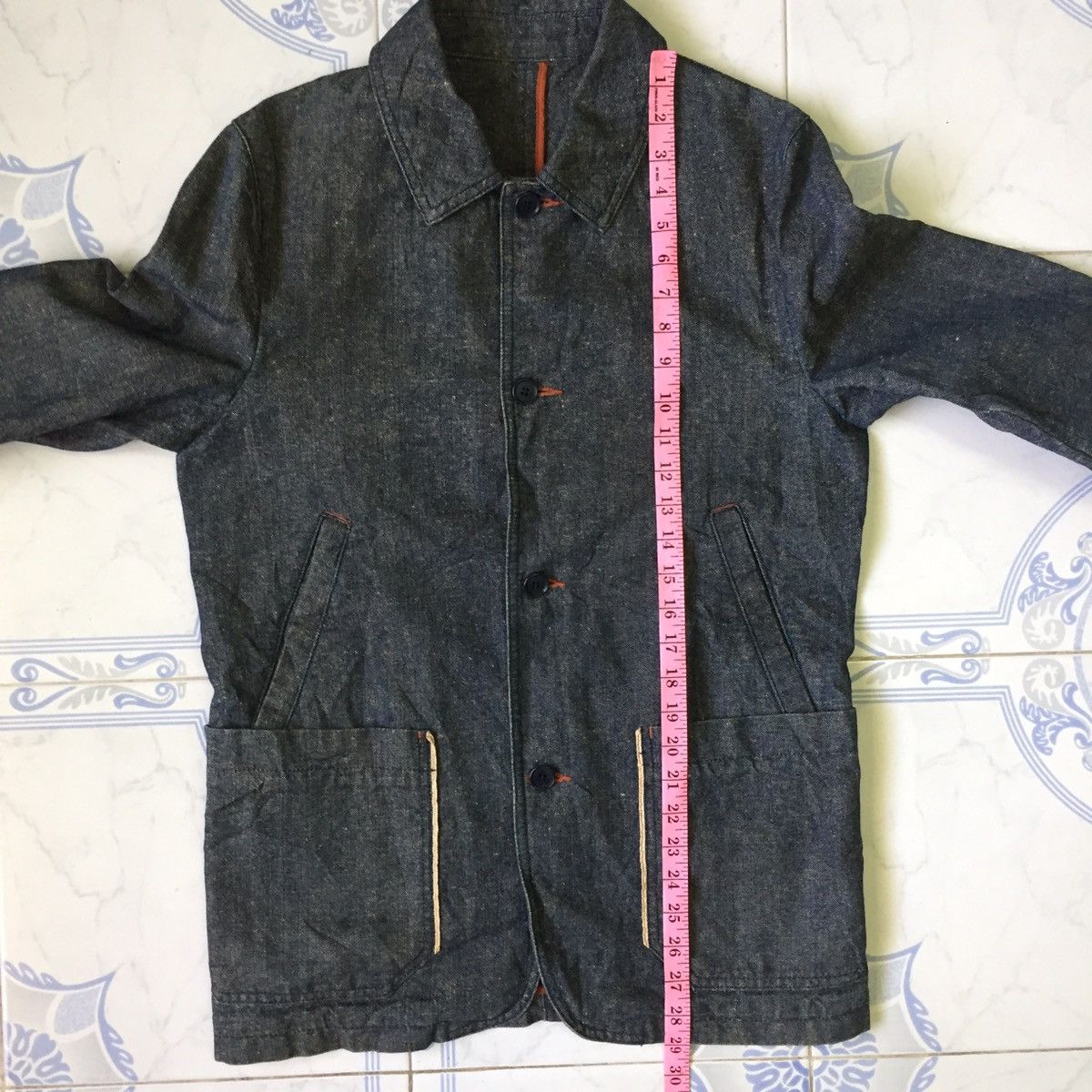 Japanese Brand Men’s Melrose Denim Style Jacket Coat Size US M / EU 48-50 / 2 - 18 Thumbnail