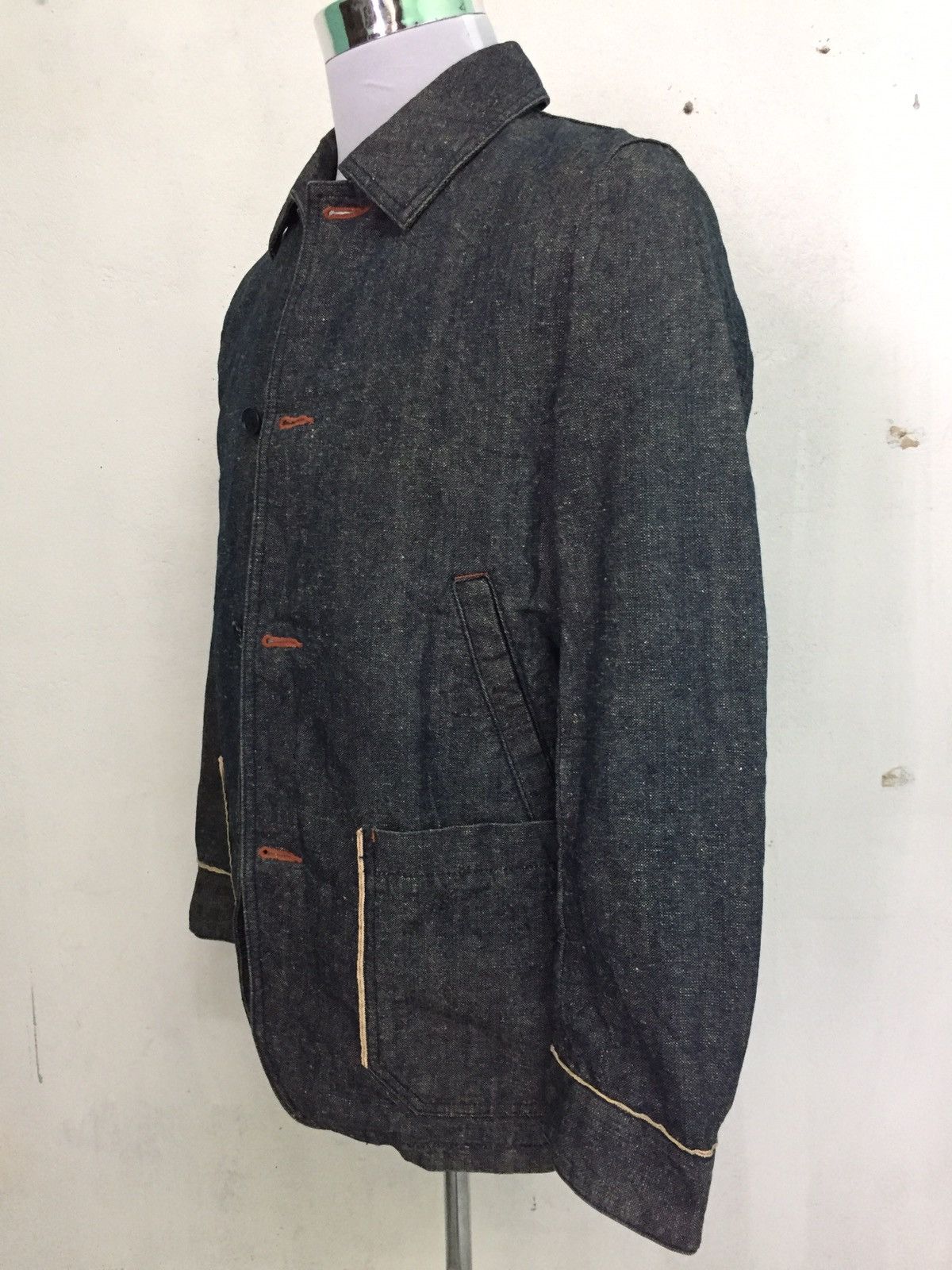 Japanese Brand Men’s Melrose Denim Style Jacket Coat Size US M / EU 48-50 / 2 - 4 Thumbnail