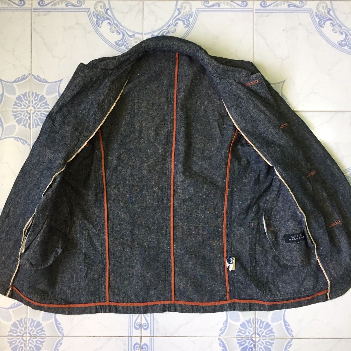 Japanese Brand Men’s Melrose Denim Style Jacket Coat Size US M / EU 48-50 / 2 - 12 Thumbnail