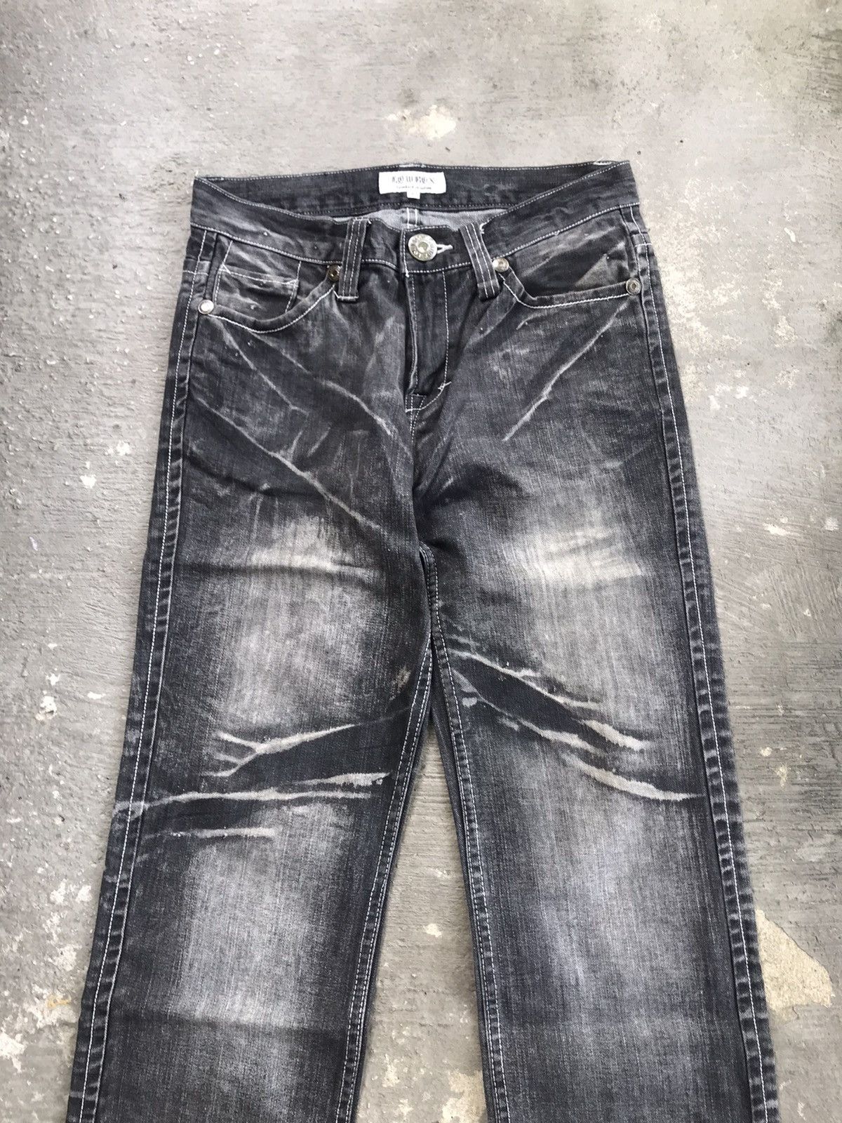 If Six Was Nine Lowbox Washed grey denim Size US 31 - 4 Thumbnail
