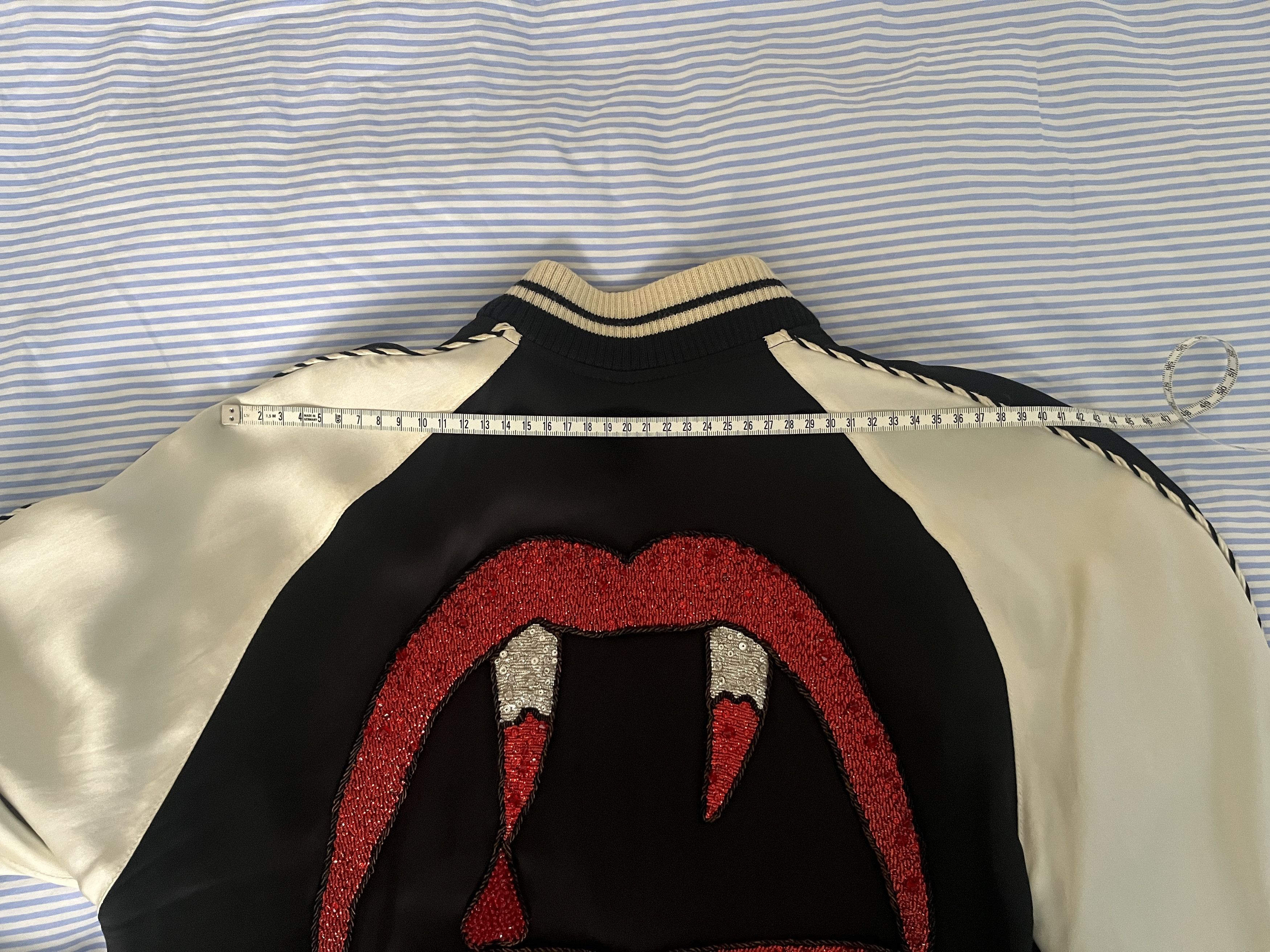 激レアSAINT LAURENT Blood Luster 46サイズ RUNWAY SS14 SAINT LAURENT BLOOD LUSTER BOMBER JACKET - SIZE