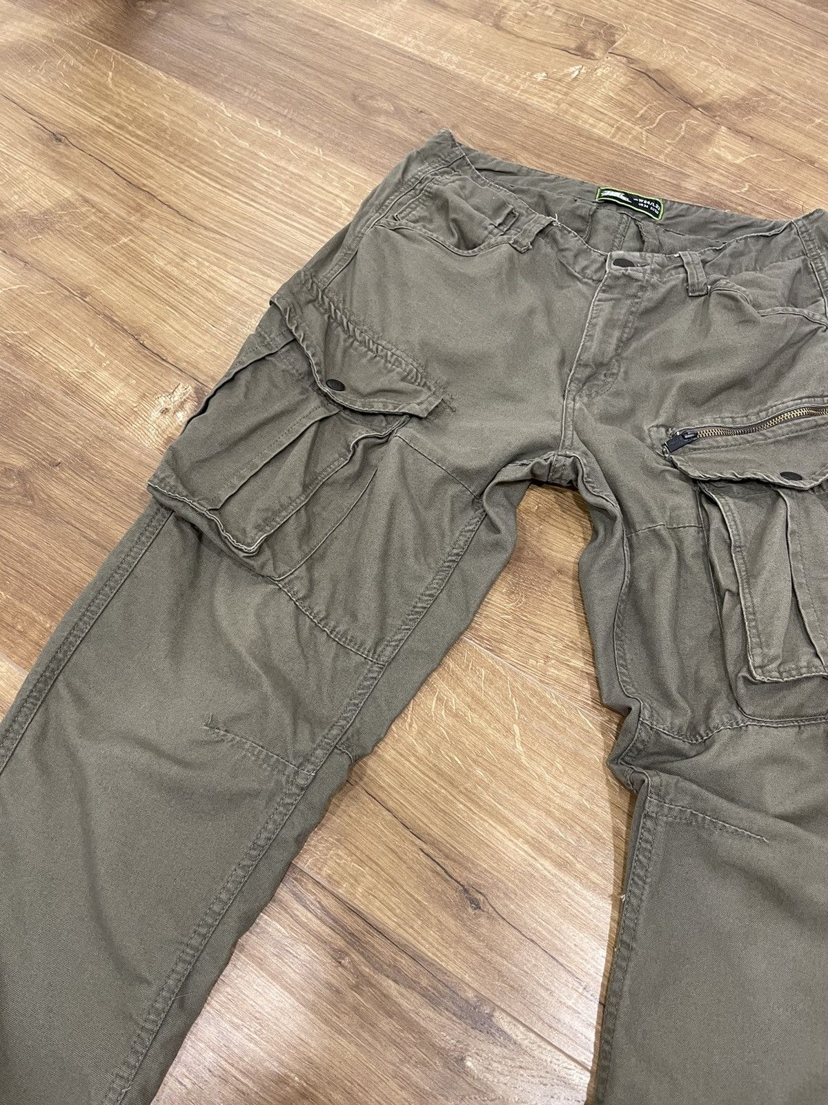 Vintage Vintage Olive Military Cargo Pockets Bondage Pants Size 34 Size US 34 / EU 50 - 8 Thumbnail