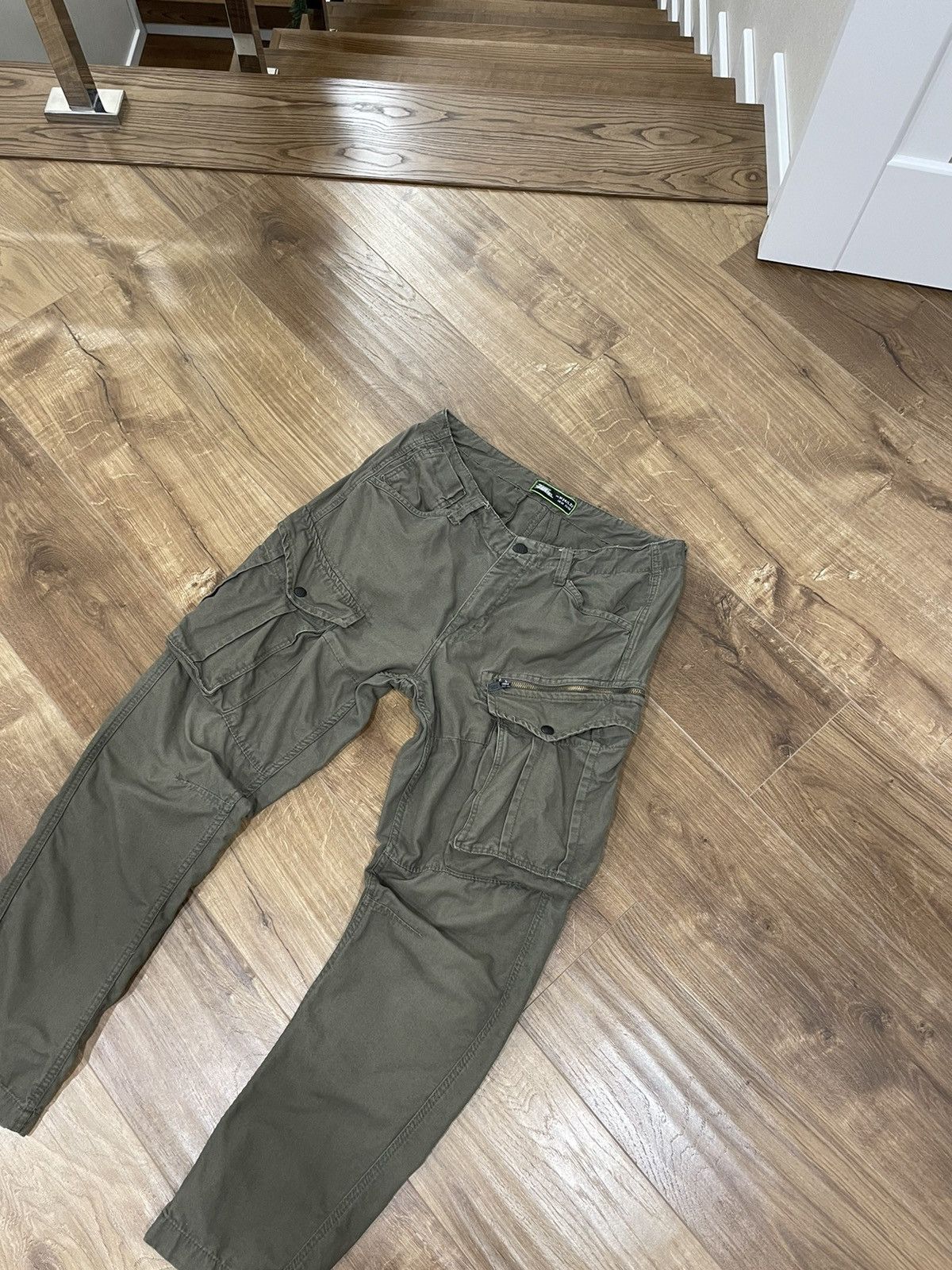 Vintage Vintage Olive Military Cargo Pockets Bondage Pants Size 34 Size US 34 / EU 50 - 3 Thumbnail