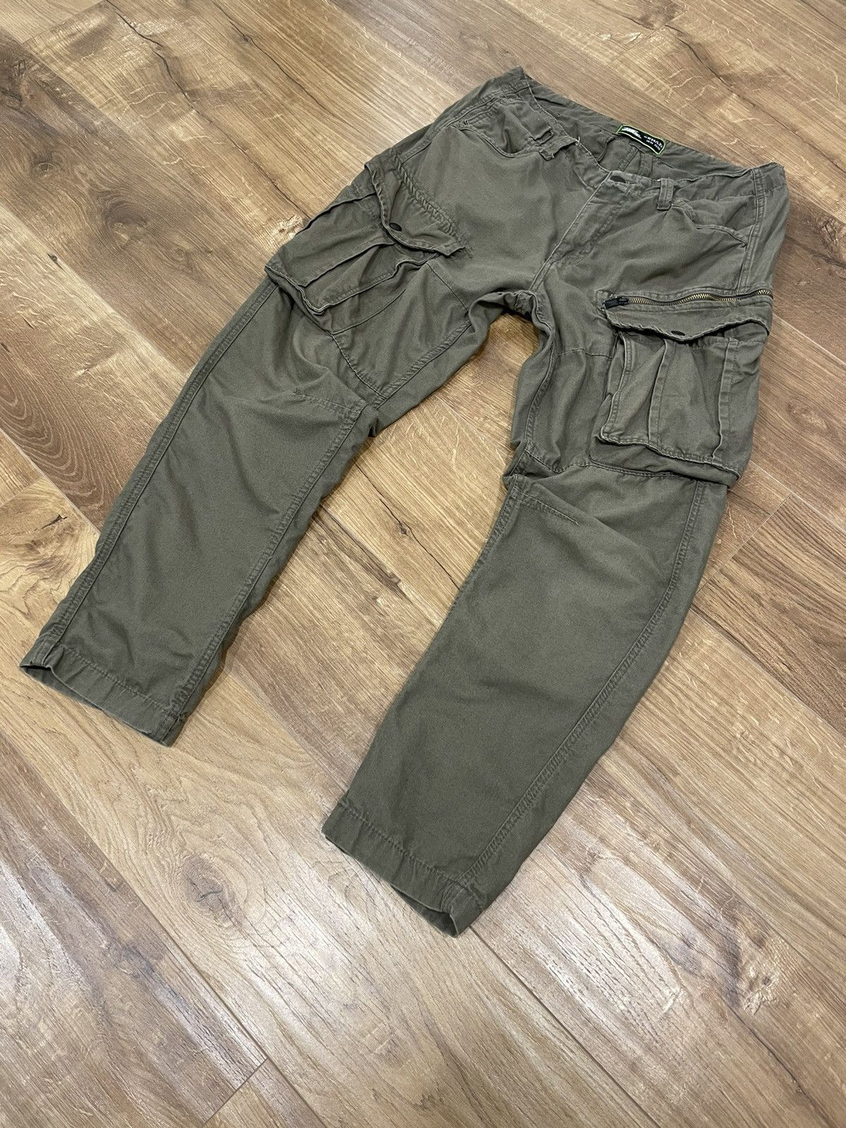 Vintage Vintage Olive Military Cargo Pockets Bondage Pants Size 34 Size US 34 / EU 50 - 5 Thumbnail