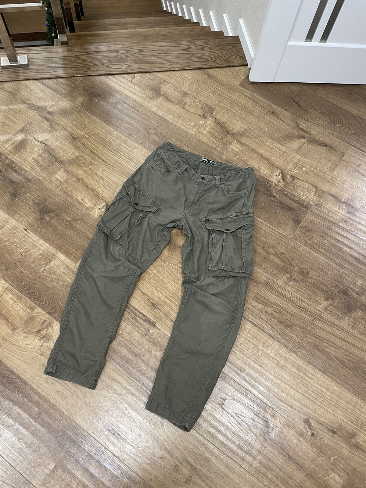 Vintage Vintage Olive Military Cargo Pockets Bondage Pants Size 34 Size US 34 / EU 50 - 2 Thumbnail