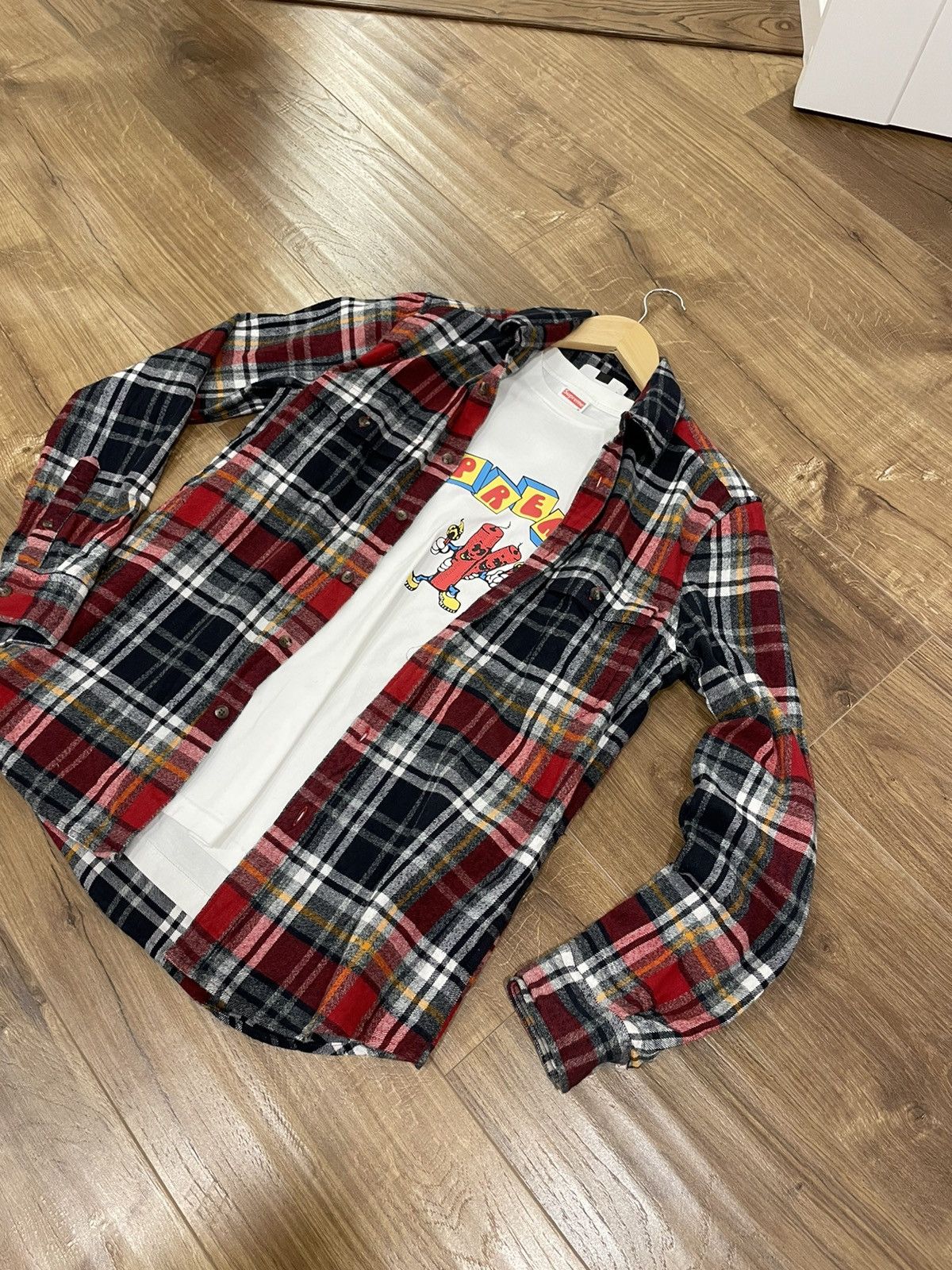Flannel Vintage Checkered Plaid Flannel Shirt Travis Scott Style Size US XS / EU 42 / 0 - 3 Thumbnail