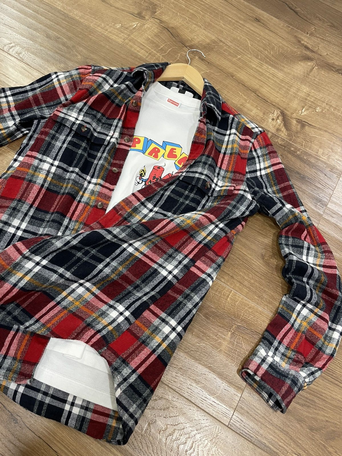 Flannel Vintage Checkered Plaid Flannel Shirt Travis Scott Style Size US XS / EU 42 / 0 - 6 Thumbnail