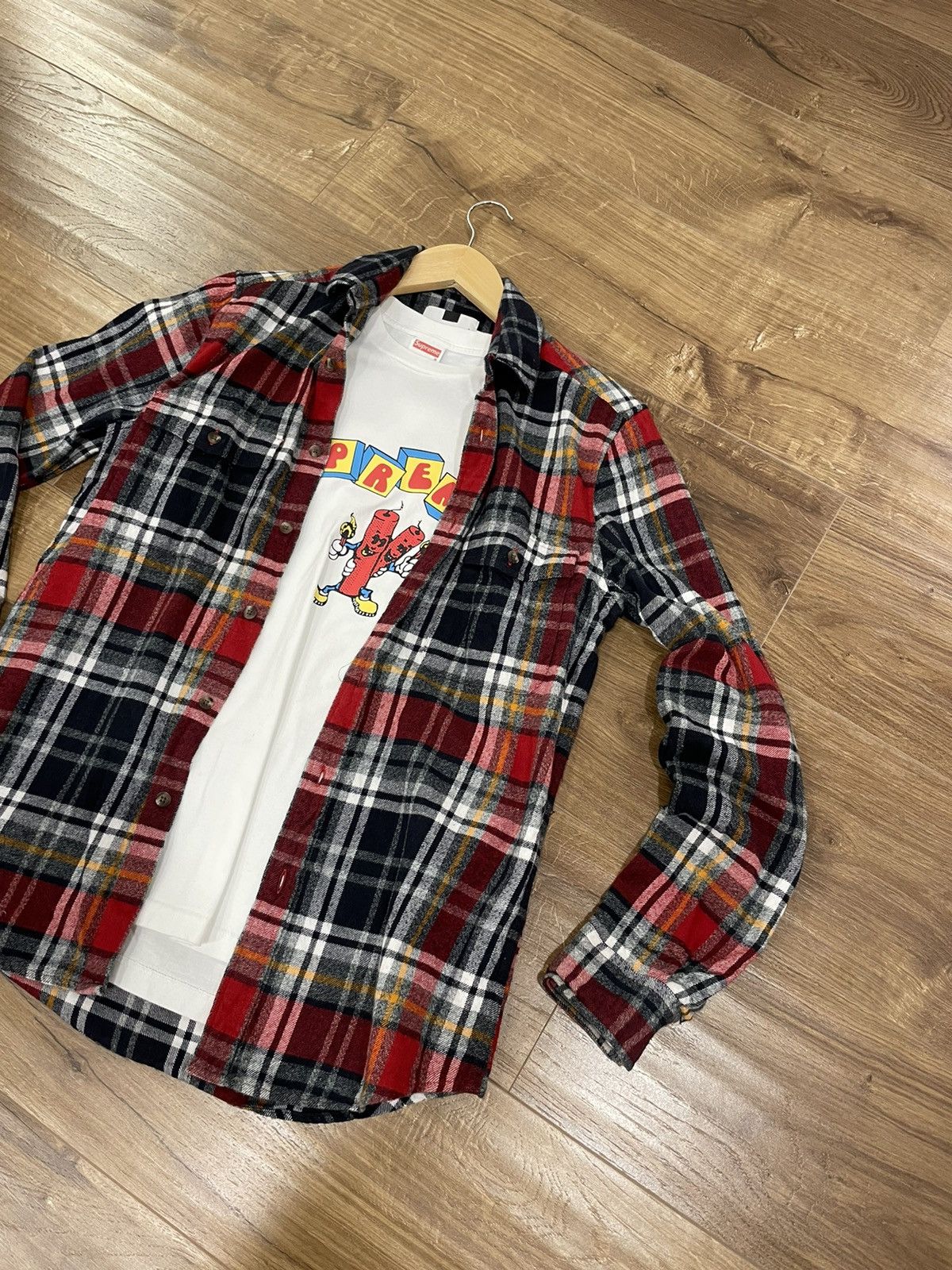 Flannel Vintage Checkered Plaid Flannel Shirt Travis Scott Style Size US XS / EU 42 / 0 - 2 Thumbnail