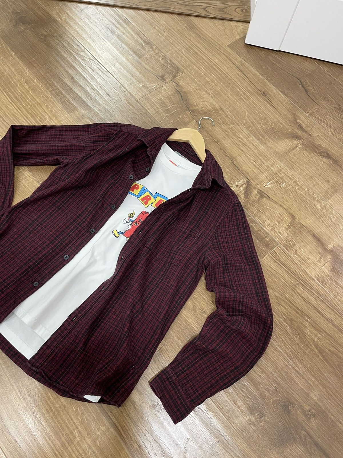 Flannel Vintage Checkered Plaid Flannel Shirt Travis Scott Style Size US S / EU 44-46 / 1 - 3 Thumbnail