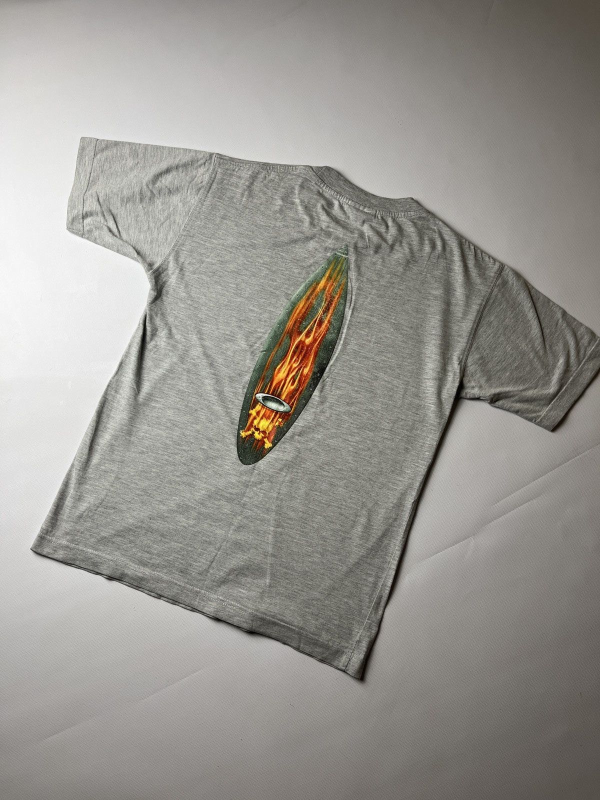 Oakley Vintage 90s Oakley Vintage Flame Skull Logo T shirt Grailed