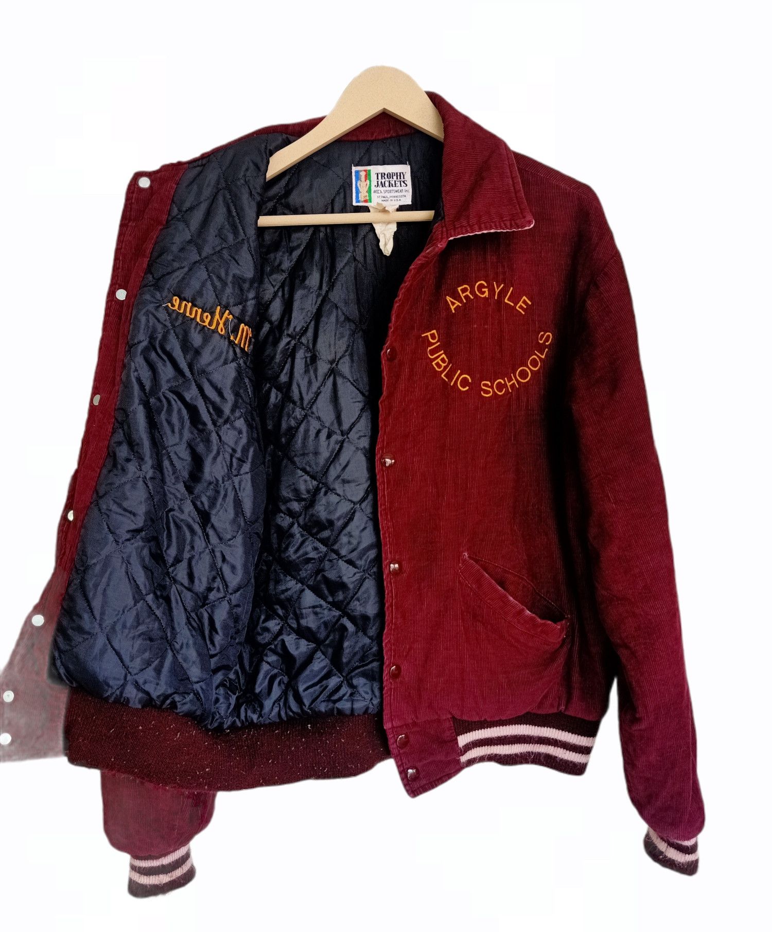 Trophy Clothing Trophy Corduroy Varsity Jacket Size US L / EU 52-54 / 3 - 3 Thumbnail