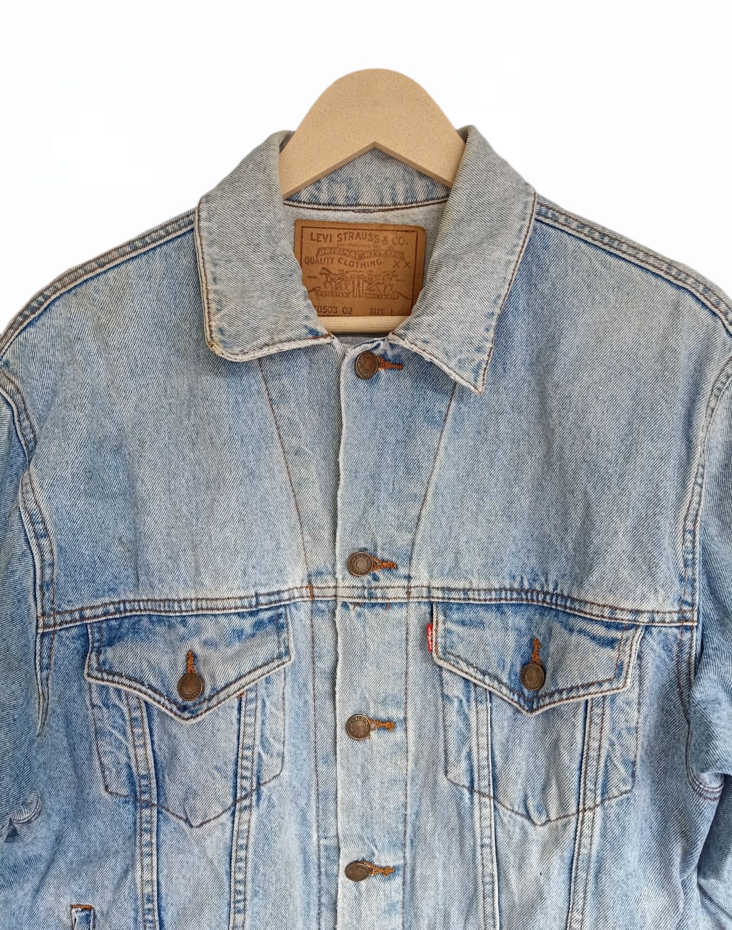 Levi's × Levi's Made & Crafted × Levi's Vintage Clothing Vintage Levis Trucker Denim Jacket Size US L / EU 52-54 / 3 - 2 Thumbnail