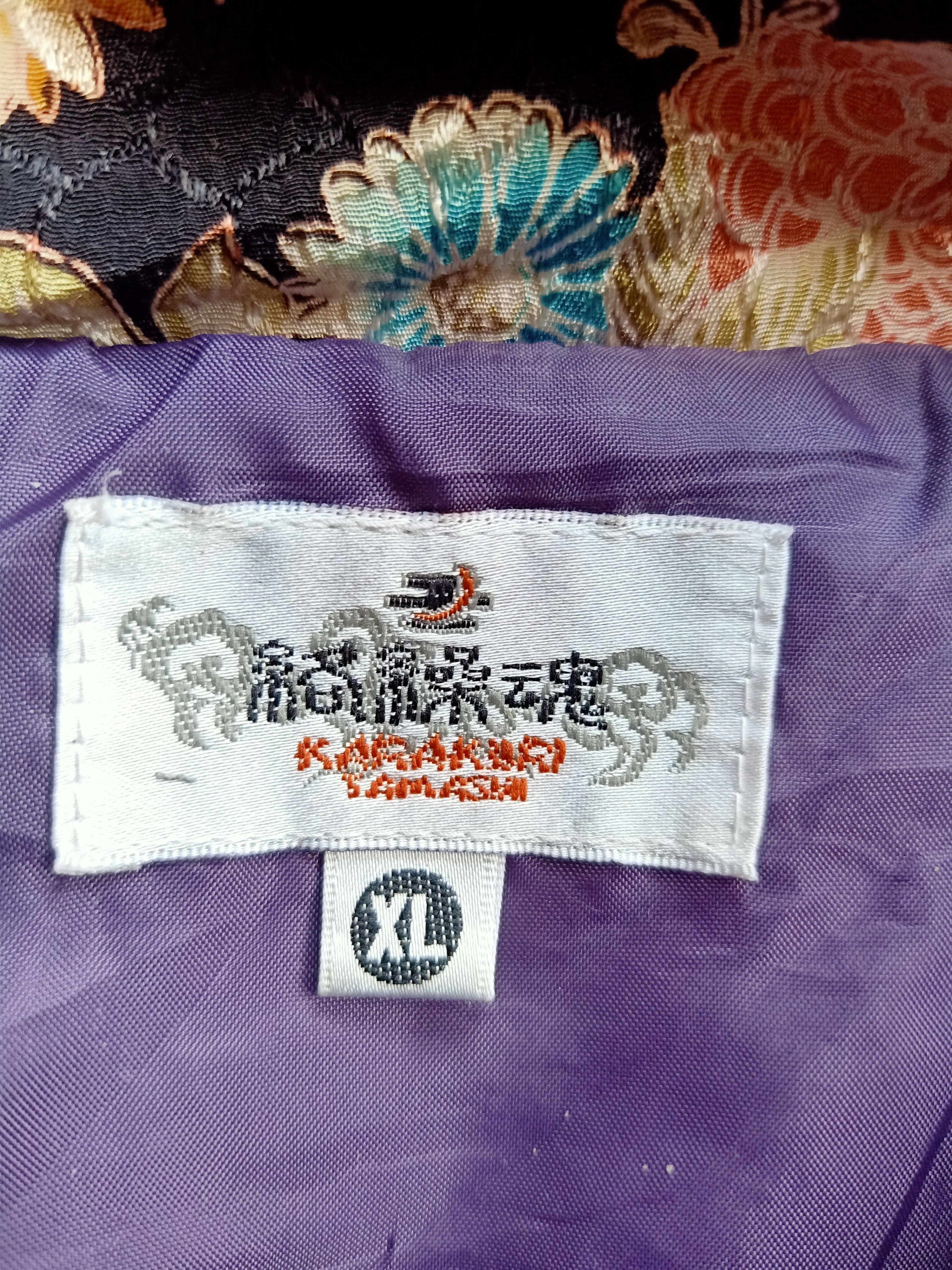 Japanese Brand Distressed Karakuri Tamashi Dragon Embroidery Puffer Jacket Size US XL / EU 56 / 4 - 11 Thumbnail