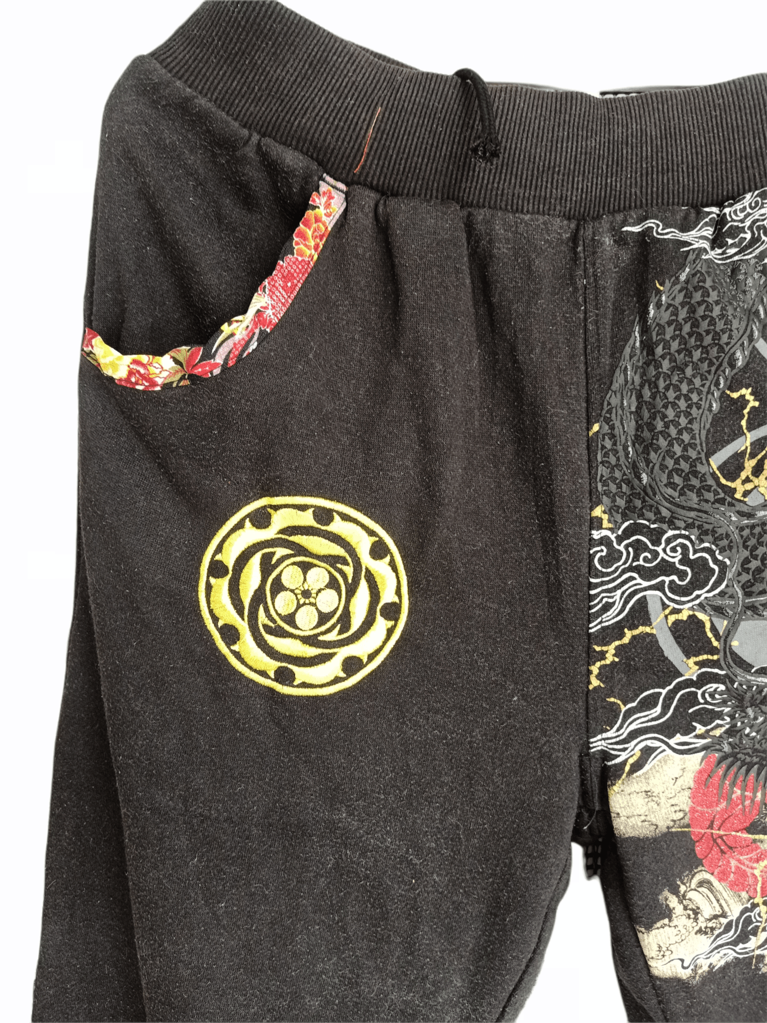 Dragonfly × Japanese Brand × Vintage Japanese Dragonfly Fleece Sweat Pants Size US 32 / EU 48 - 4 Thumbnail
