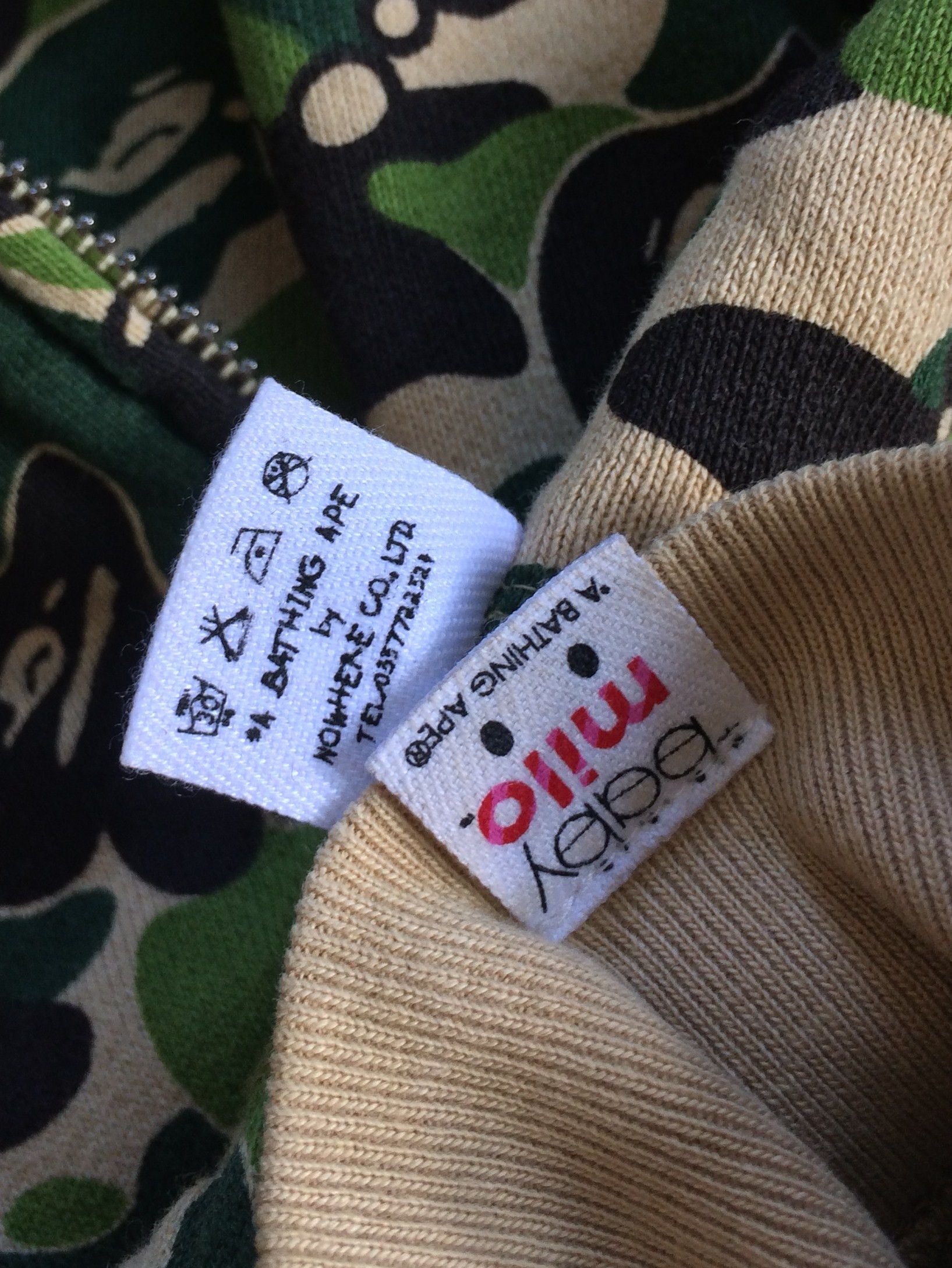 Bape OG Bape Baby Milo Camo Spellout Hoodie Size US M / EU 48-50 / 2 - 6 Thumbnail