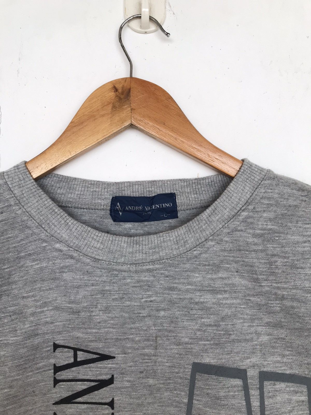 Valentino × Vintage Vintage Andre Valentino Sweatshirt Spellout Size US L / EU 52-54 / 3 - 2 Thumbnail