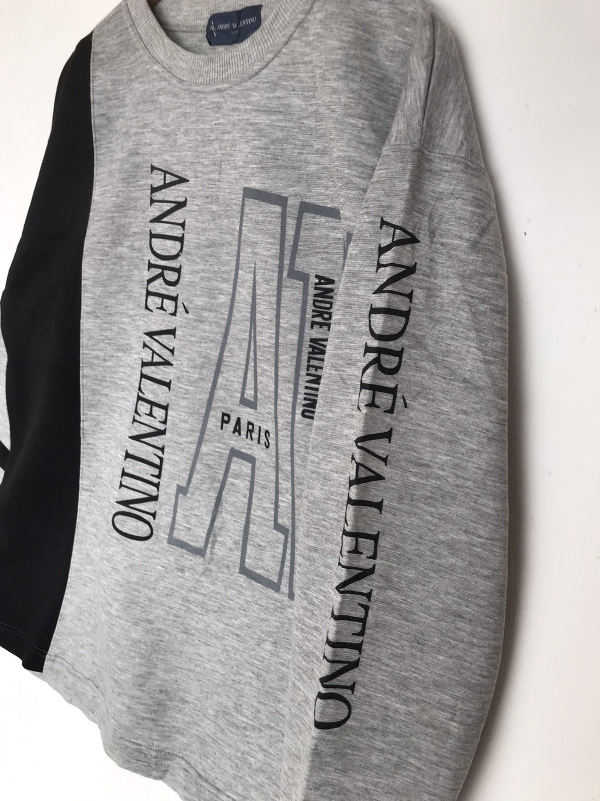 Valentino × Vintage Vintage Andre Valentino Sweatshirt Spellout Size US L / EU 52-54 / 3 - 3 Thumbnail