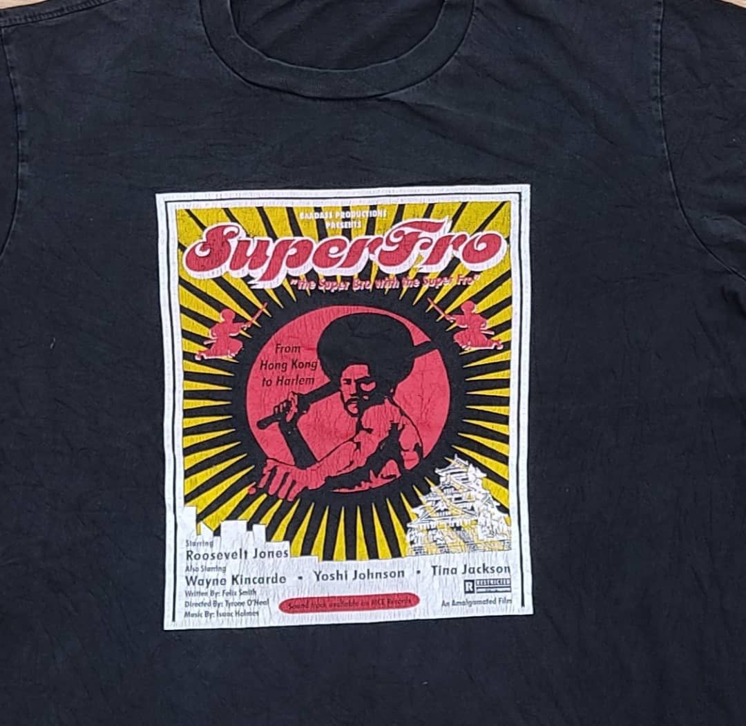 Band Tees × Vintage Vintage Tee SuperFro Afro ( A 11 ) Size US L / EU 52-54 / 3 - 2 Thumbnail