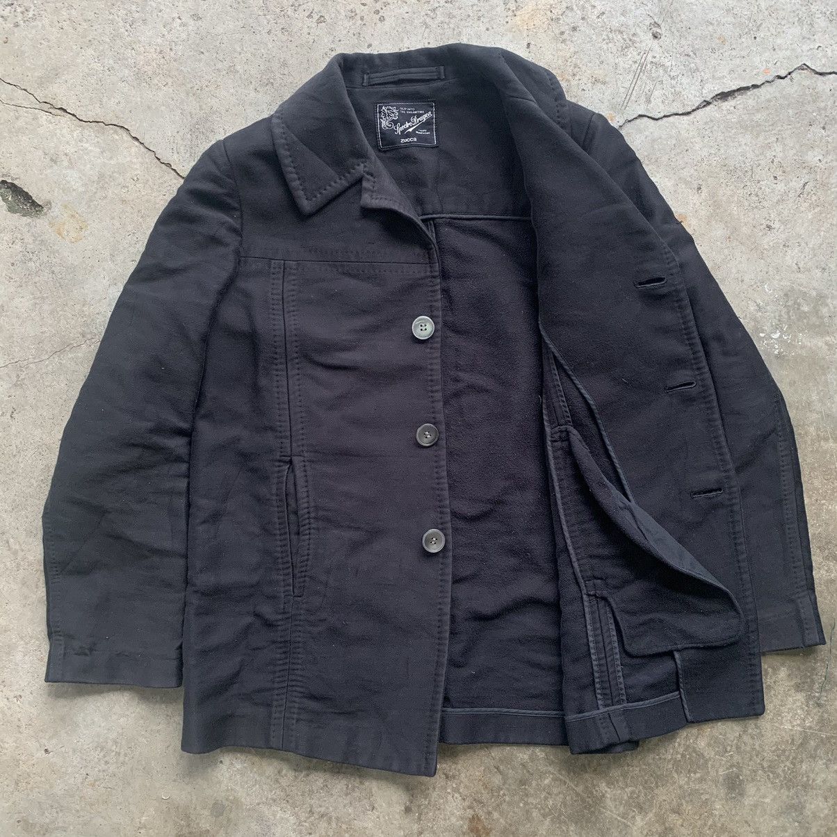 CABANE de ZUCCa Zucca black peacoat jacket Size M / US 6-8 / IT 42-44 - 8 Thumbnail
