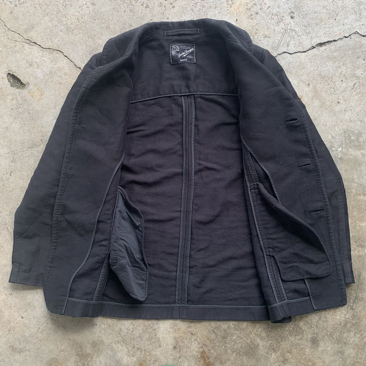 CABANE de ZUCCa Zucca black peacoat jacket Size M / US 6-8 / IT 42-44 - 7 Thumbnail