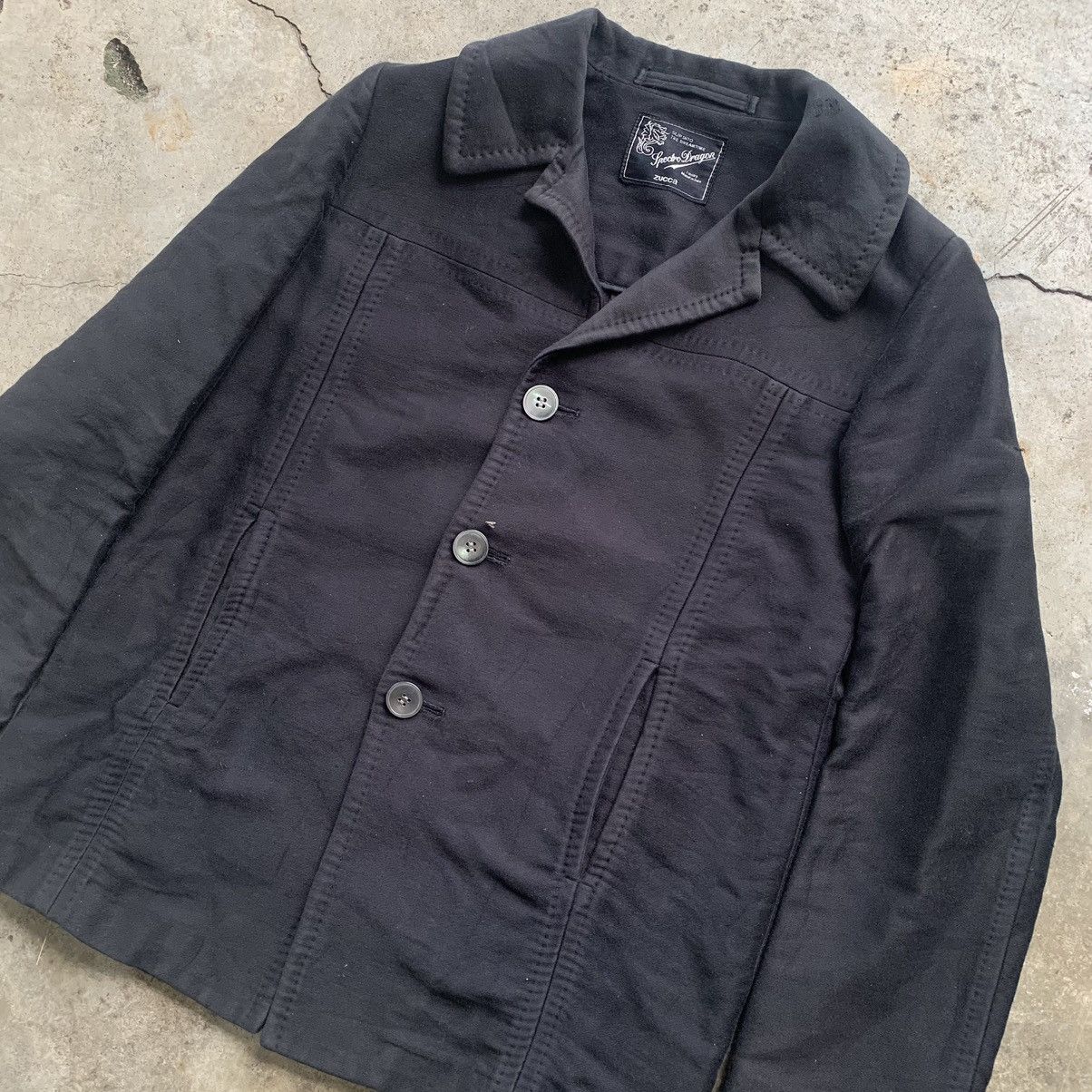 CABANE de ZUCCa Zucca black peacoat jacket Size M / US 6-8 / IT 42-44 - 13 Thumbnail