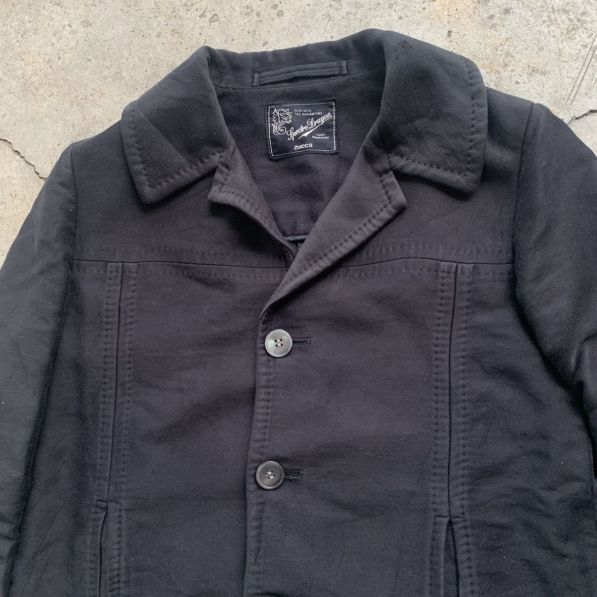 CABANE de ZUCCa Zucca black peacoat jacket Size M / US 6-8 / IT 42-44 - 15 Thumbnail