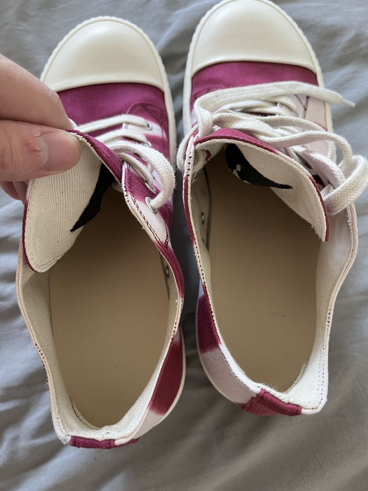 Rick Owens × Rick Owens Drkshdw NEW 🔥 VOMIT RAMONES LOW DRKSHDW RARE Size US 11 / EU 44 - 17 Thumbnail