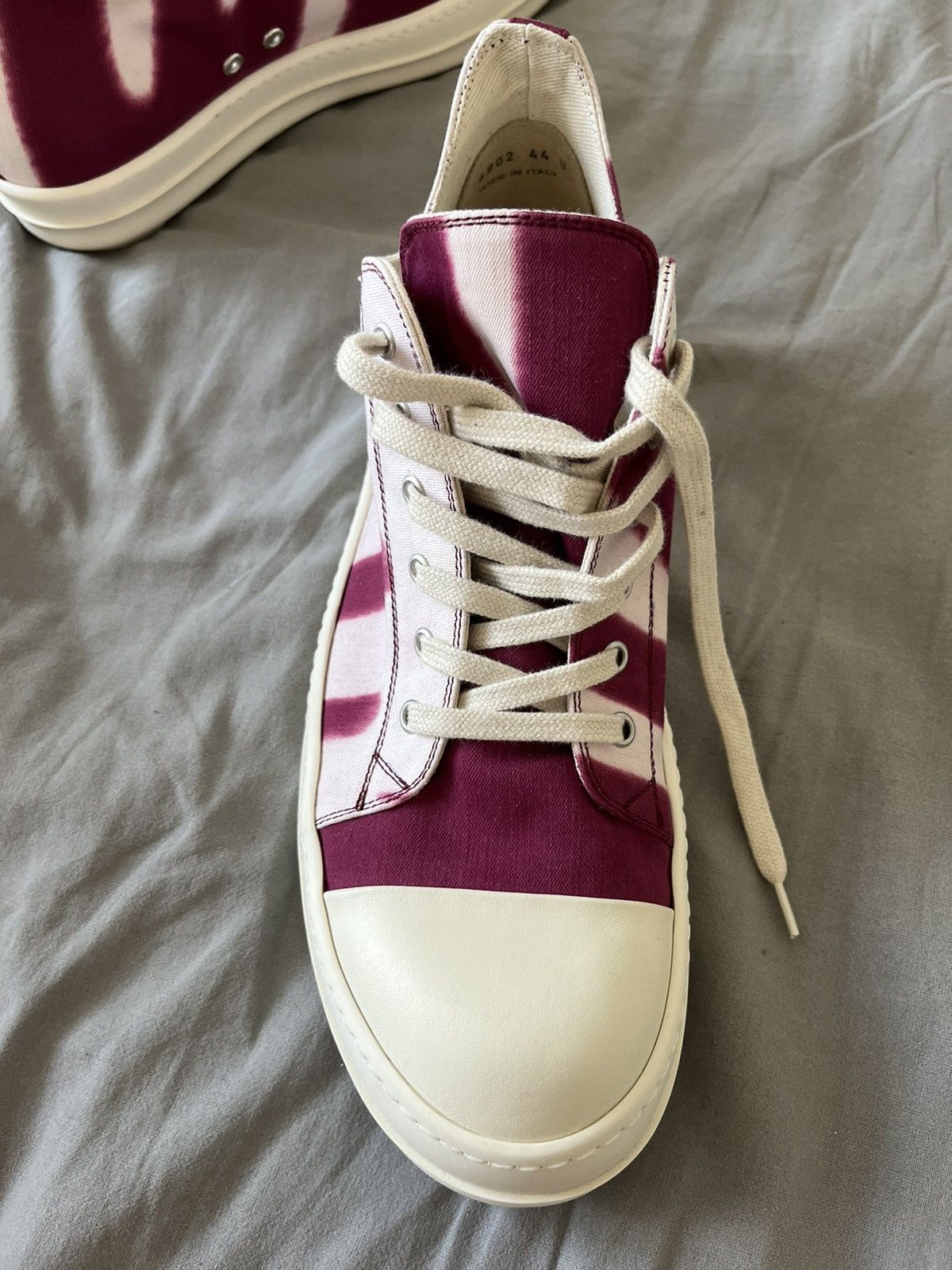Rick Owens × Rick Owens Drkshdw NEW 🔥 VOMIT RAMONES LOW DRKSHDW RARE Size US 11 / EU 44 - 13 Thumbnail