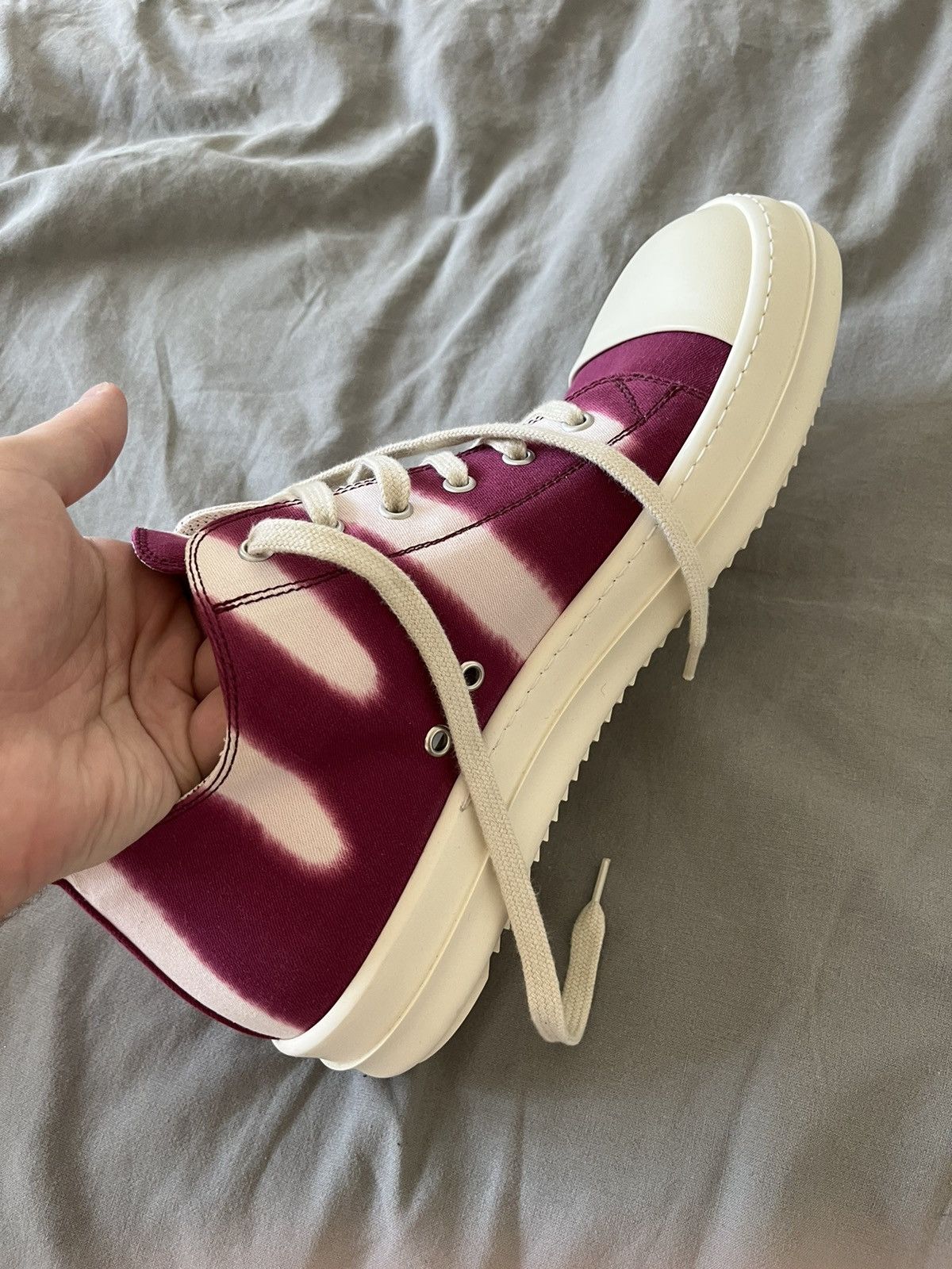 Rick Owens × Rick Owens Drkshdw NEW 🔥 VOMIT RAMONES LOW DRKSHDW RARE Size US 11 / EU 44 - 11 Thumbnail