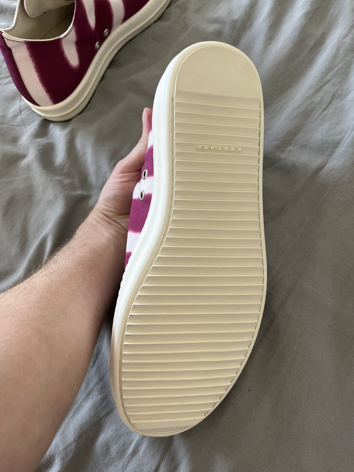 Rick Owens × Rick Owens Drkshdw NEW 🔥 VOMIT RAMONES LOW DRKSHDW RARE Size US 11 / EU 44 - 16 Thumbnail