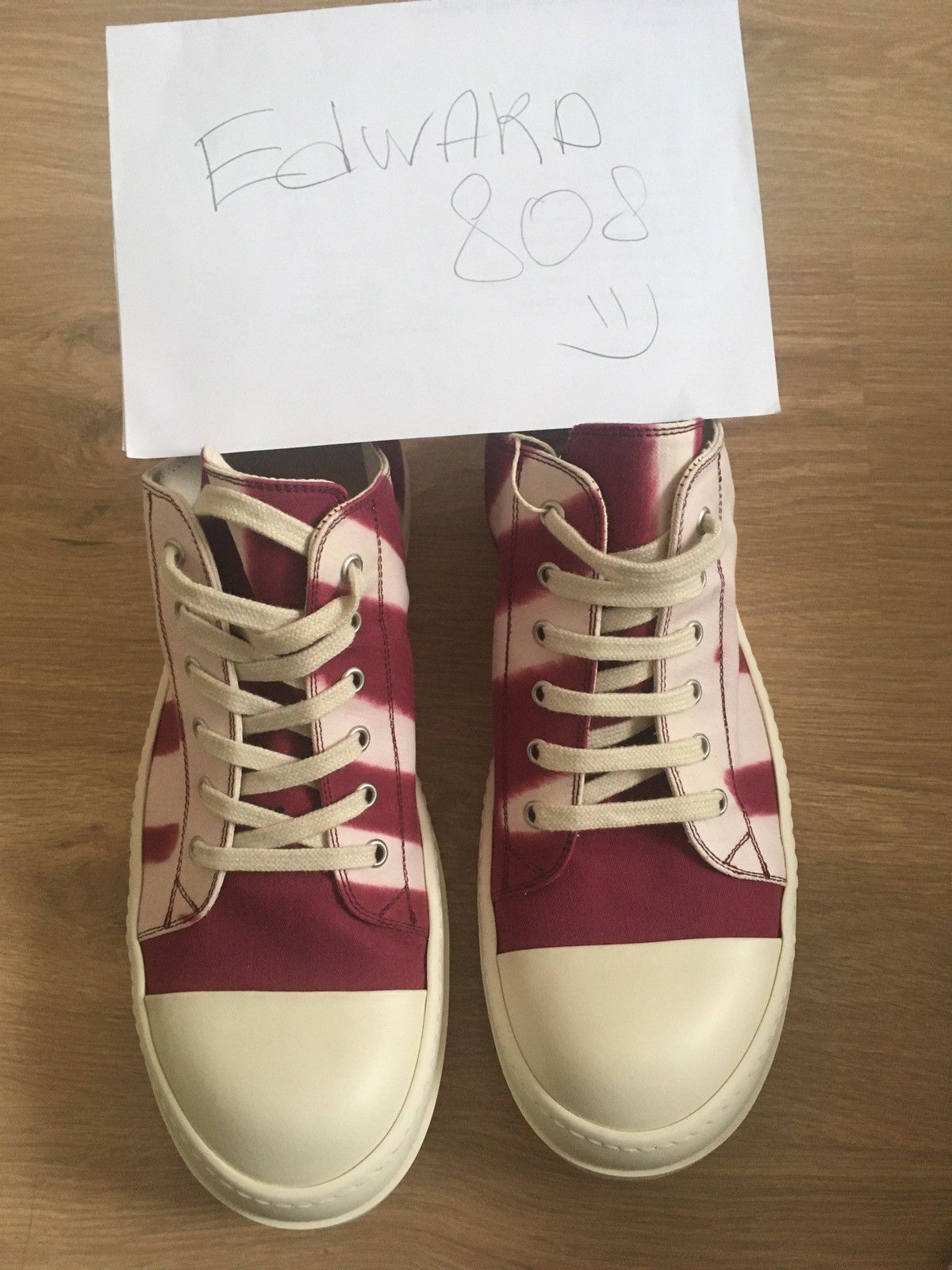 Rick Owens × Rick Owens Drkshdw NEW 🔥 VOMIT RAMONES LOW DRKSHDW RARE Size US 11 / EU 44 - 4 Thumbnail
